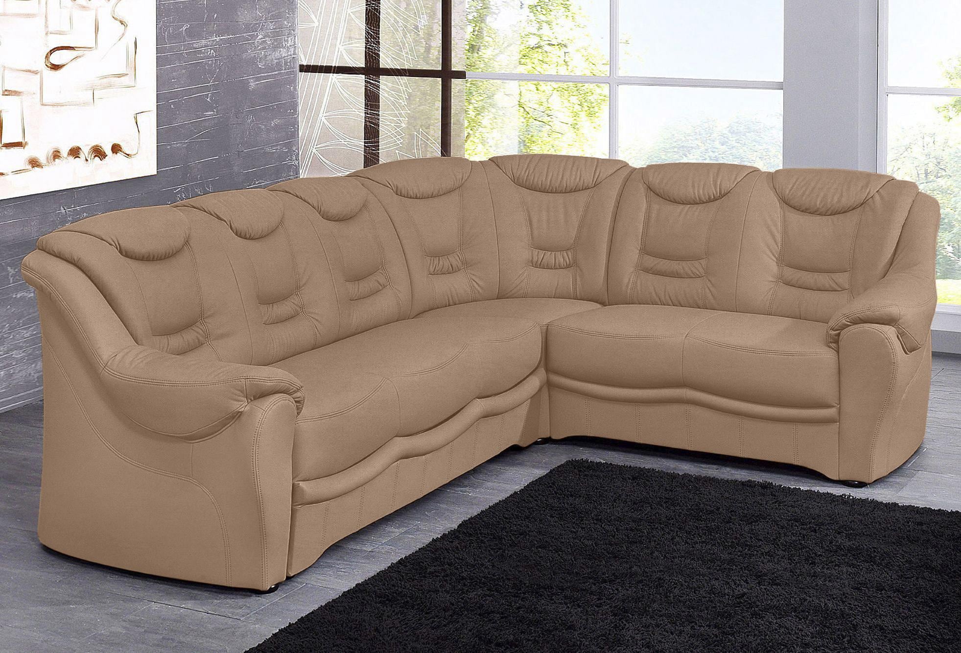 sit&more Ecksofa "Bansin, L-Form, B: 265 cm, Bettfunktion optional, Federkern-Polsterung" Komfortable Sitzhöhe 46 cm, Liegefläche 148 x 198 cm bei Bettfunktion