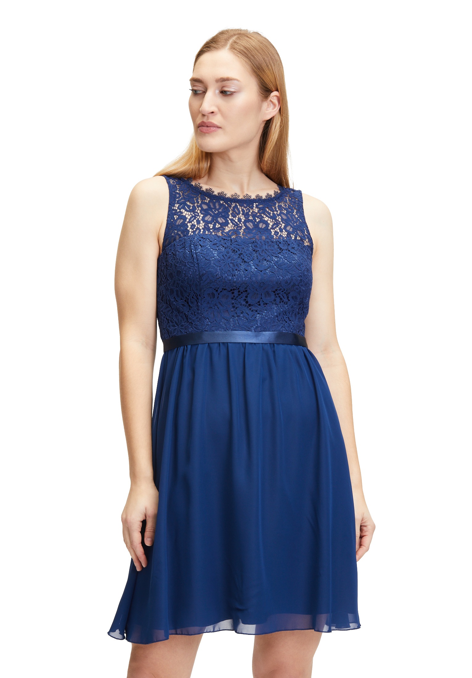 Vera Mont Cocktailkleid "Vera Mont Cocktailkleid mit Spitze", Bogenkante