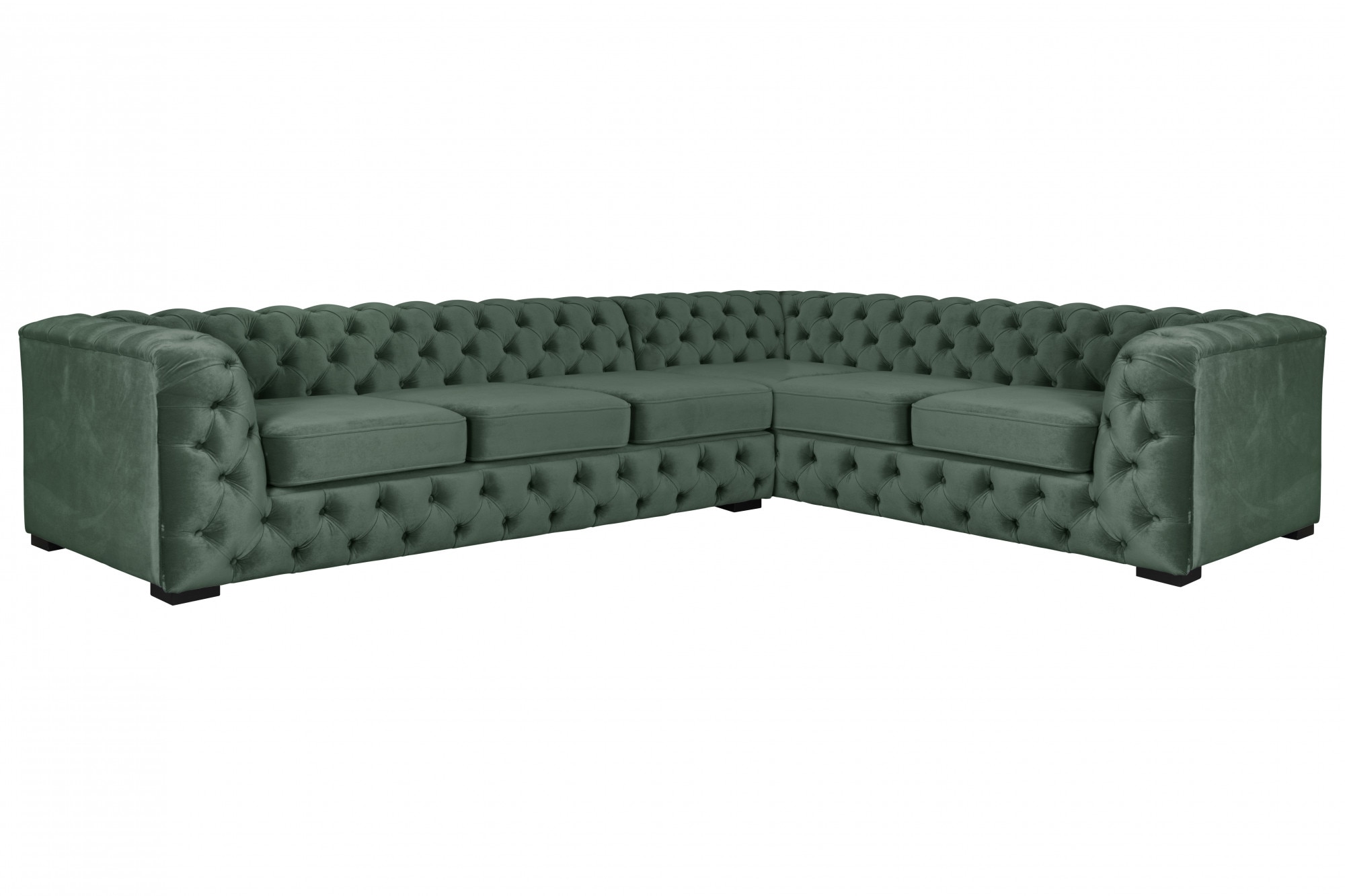 Guido Maria Kretschmer Home&Living Chesterfield-Sofa "KALINA L-Form", hochwertig Chesterfield-Ausführung