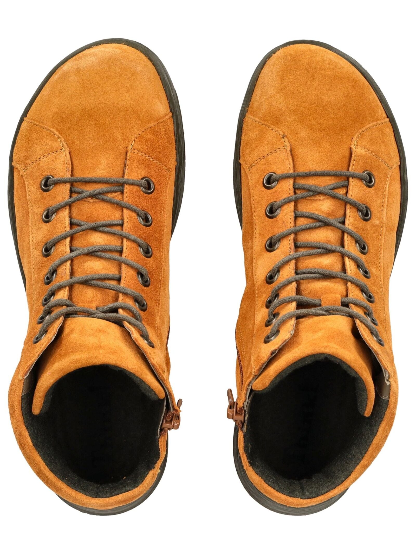 Think! Schnürstiefelette »Think! Stiefelette Veloursleder«
