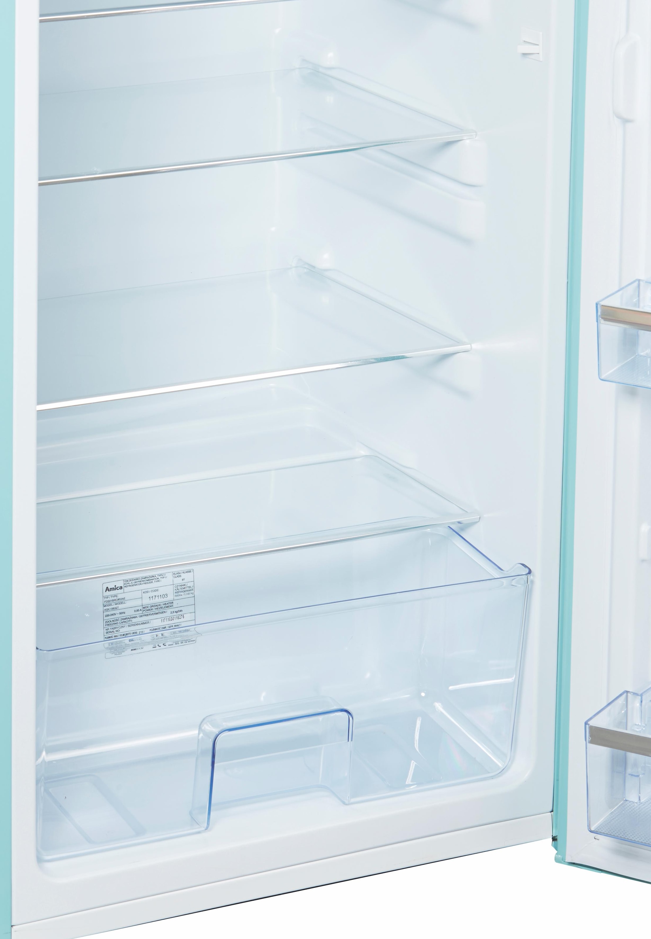 Amica Kühl-/Gefrierkombination »KGC1563 T« 144 cm hoch 55 cm breit