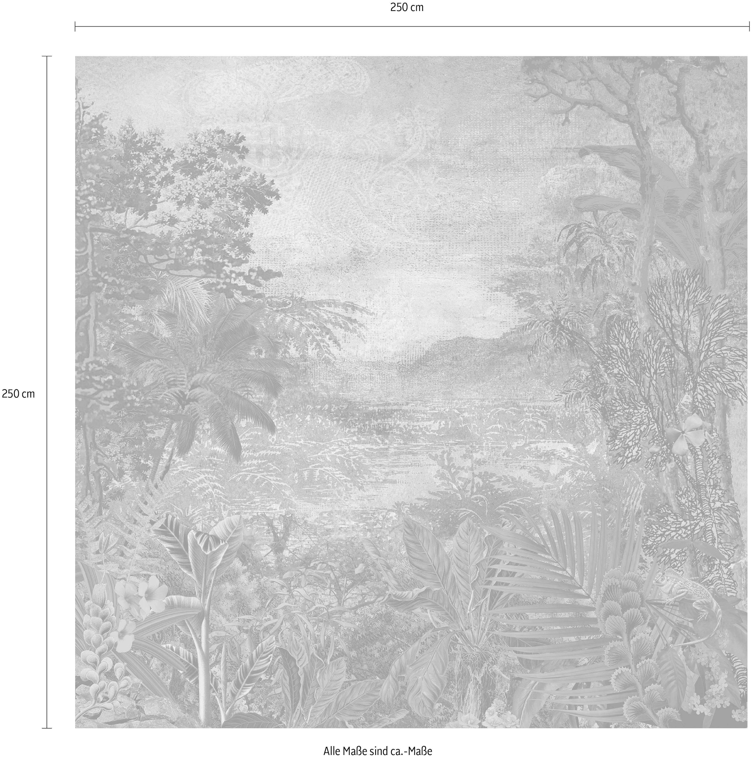 Komar Vliestapete »Digitaldruck Vlies -  Cours Fluvial - Größe 250 x 250 cm« bedruckt glatt Wohnzimmer, Schlafzimmer