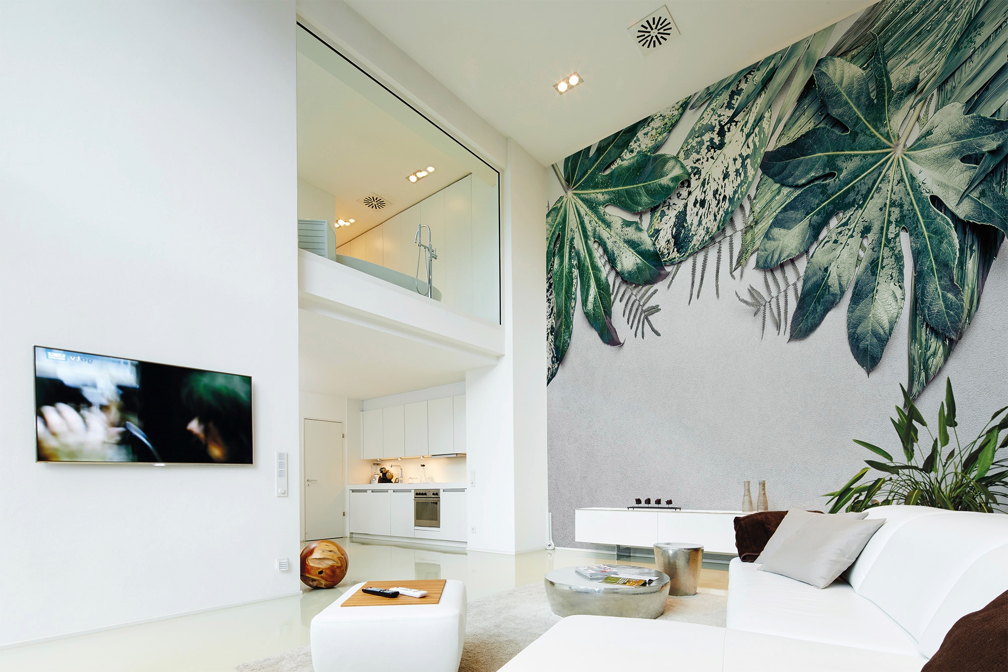 living walls Fototapete »Designwalls Leaves Variety 2« glatt Vlies, Wand, Schräge, Decke