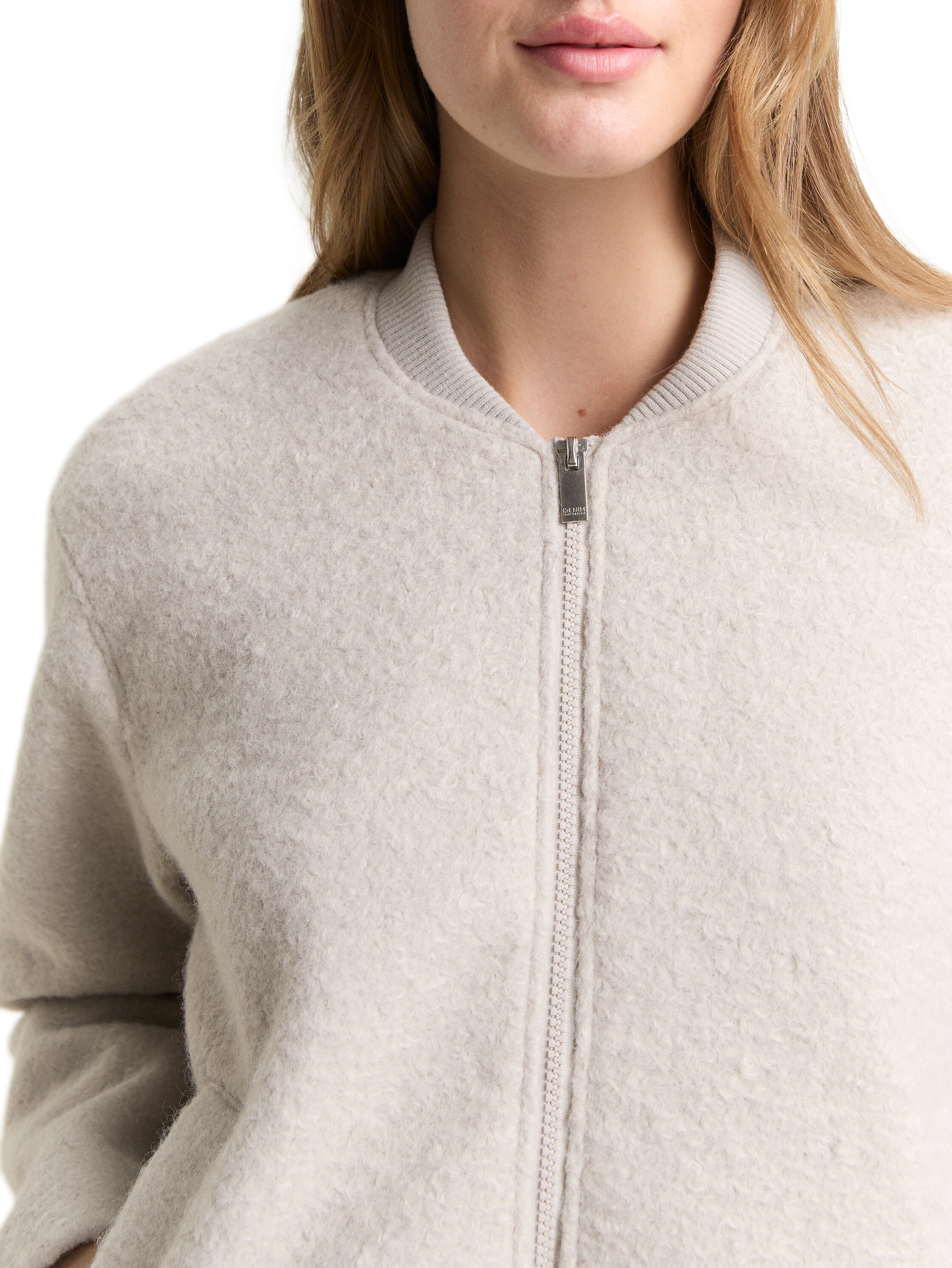 Thumbnail - TOM TAILOR Denim Cabanjacke ohne Kapuze mit weichem Teddyfell-Fleece