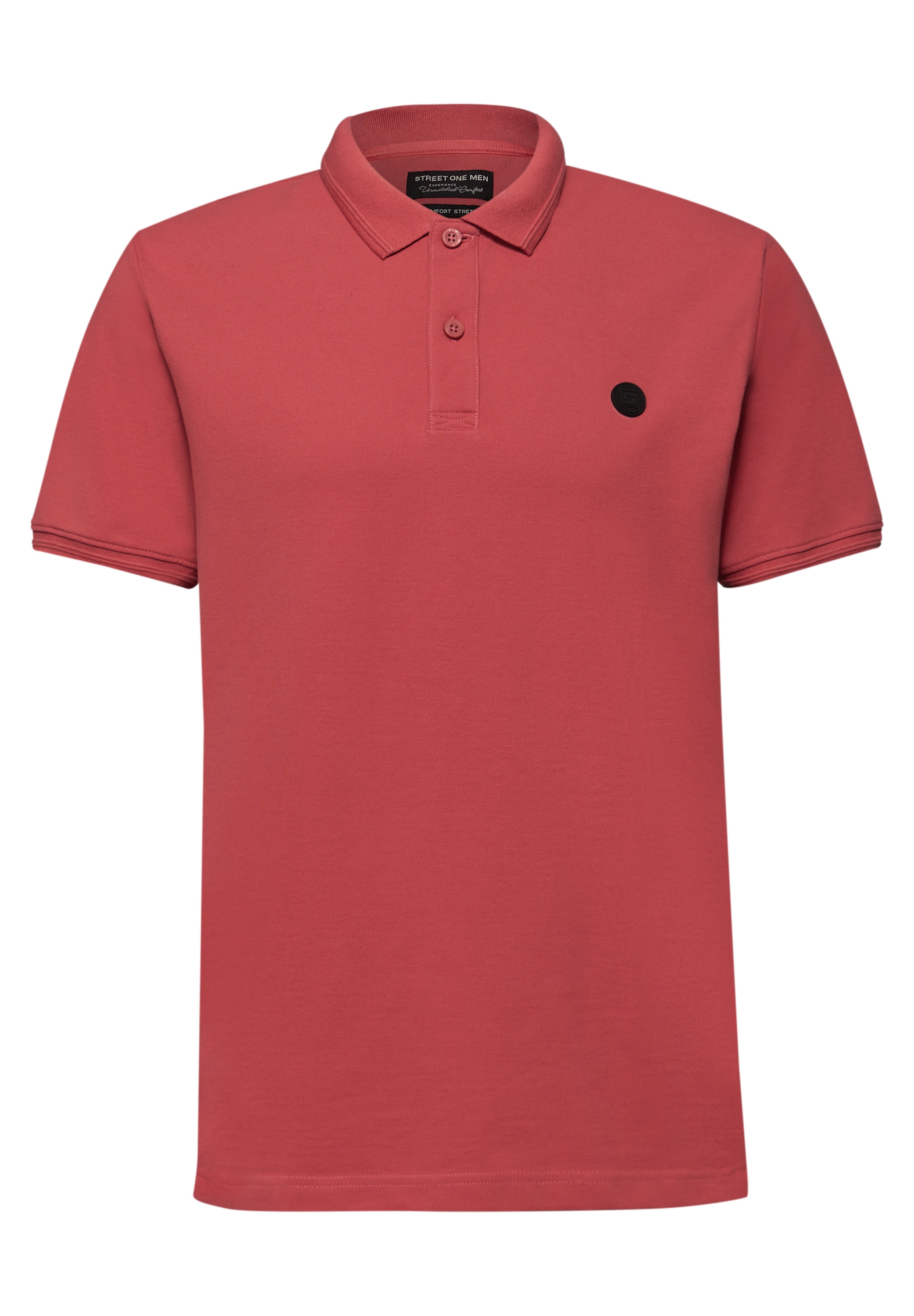 STREET ONE MEN Poloshirt aus Baumwolle mit Stretchante