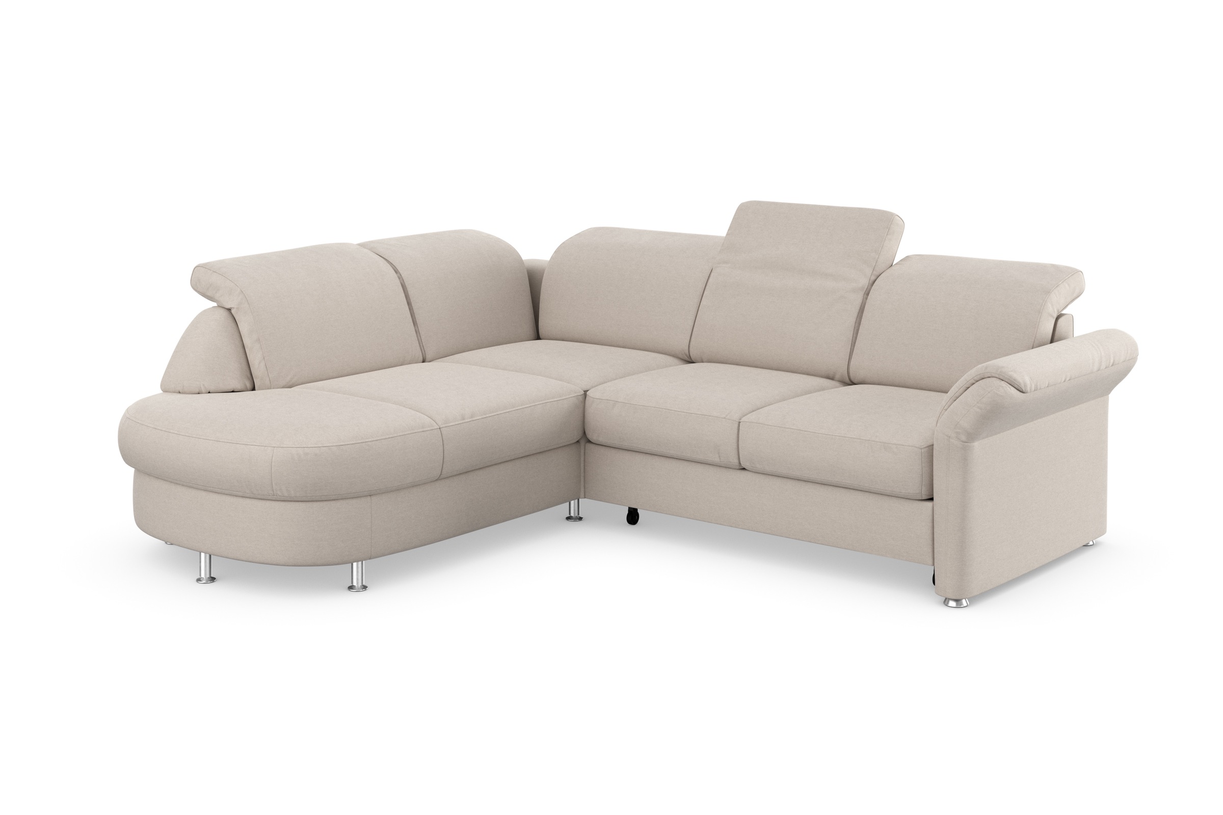 sit&more Ecksofa »Apulia L-Form«, wahlweise Bettfunktion, Bettkasten und Kopf- und Armteilverstellung