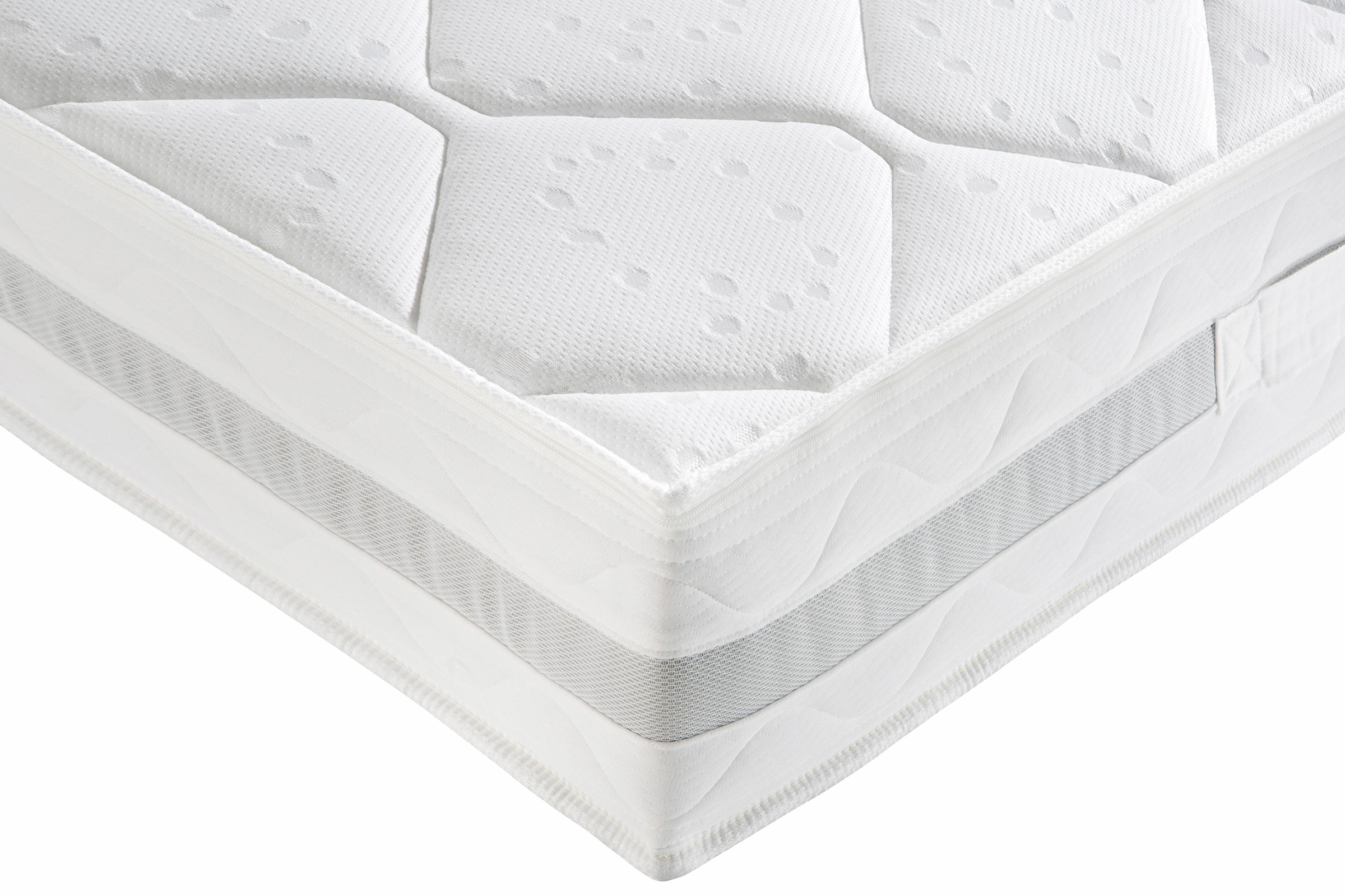 Breckle Taschenfederkernmatratze »Gelschaum Komfort TFK«, 24 cm hoch, Raumgewicht: 28 kg/m³, 1000 Federn, (1 St., 1-tlg.), Luxus-Federkernmatratze in 90x200 cm und weiteren Größen erhältlich