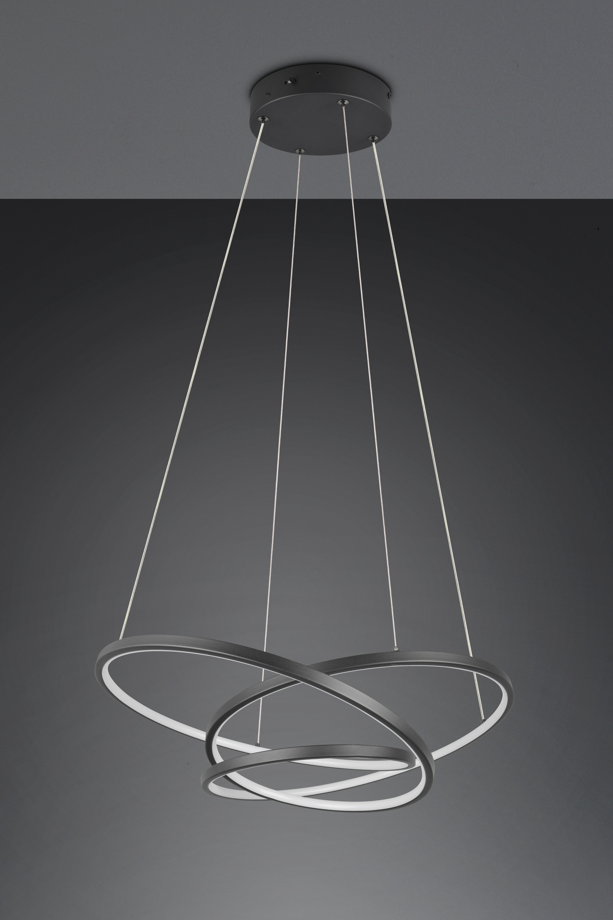 TRIO Leuchten LED Pendelleuchte »DARVIN, LED Hängelampe 34W 4500 Lumen, dimmbar, Lichtfarbe einstellbar«, 1 flammig, Leuchtmittel LED-Board | LED fest integriert, CCT 2300/3000/4000K warmweiß-kaltweiß, höhenverstellbar bis max 150cm
