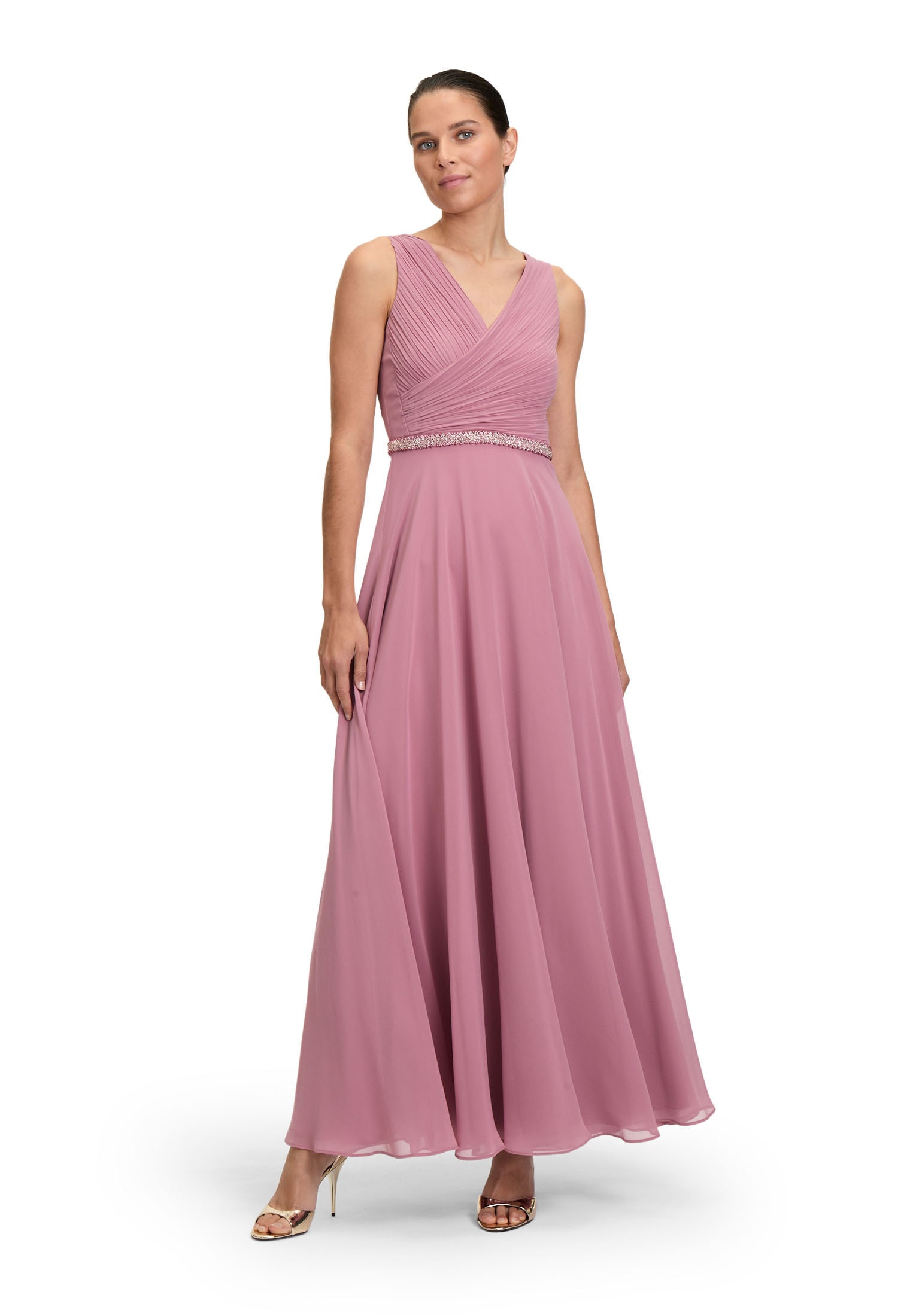 Vera Mont Abendkleid "Damen mit Plissee" Ohne Tasche Dekoelemente günstig online kaufen