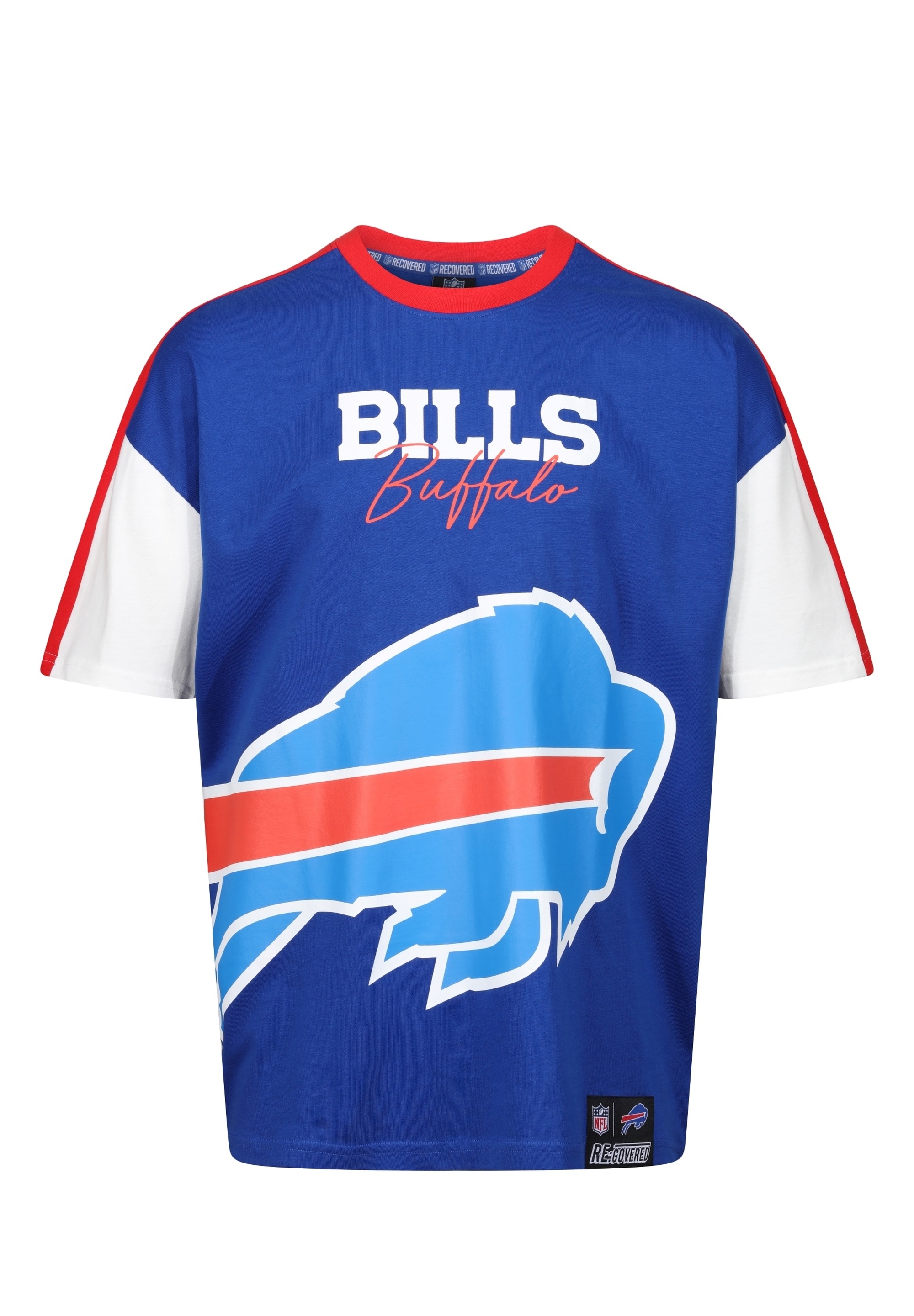 Recovered T-Shirt »NFL Bills Buffalo Cut and Sew Oversized«, (1 tlg.), für alle Buffalo Bills-Fans