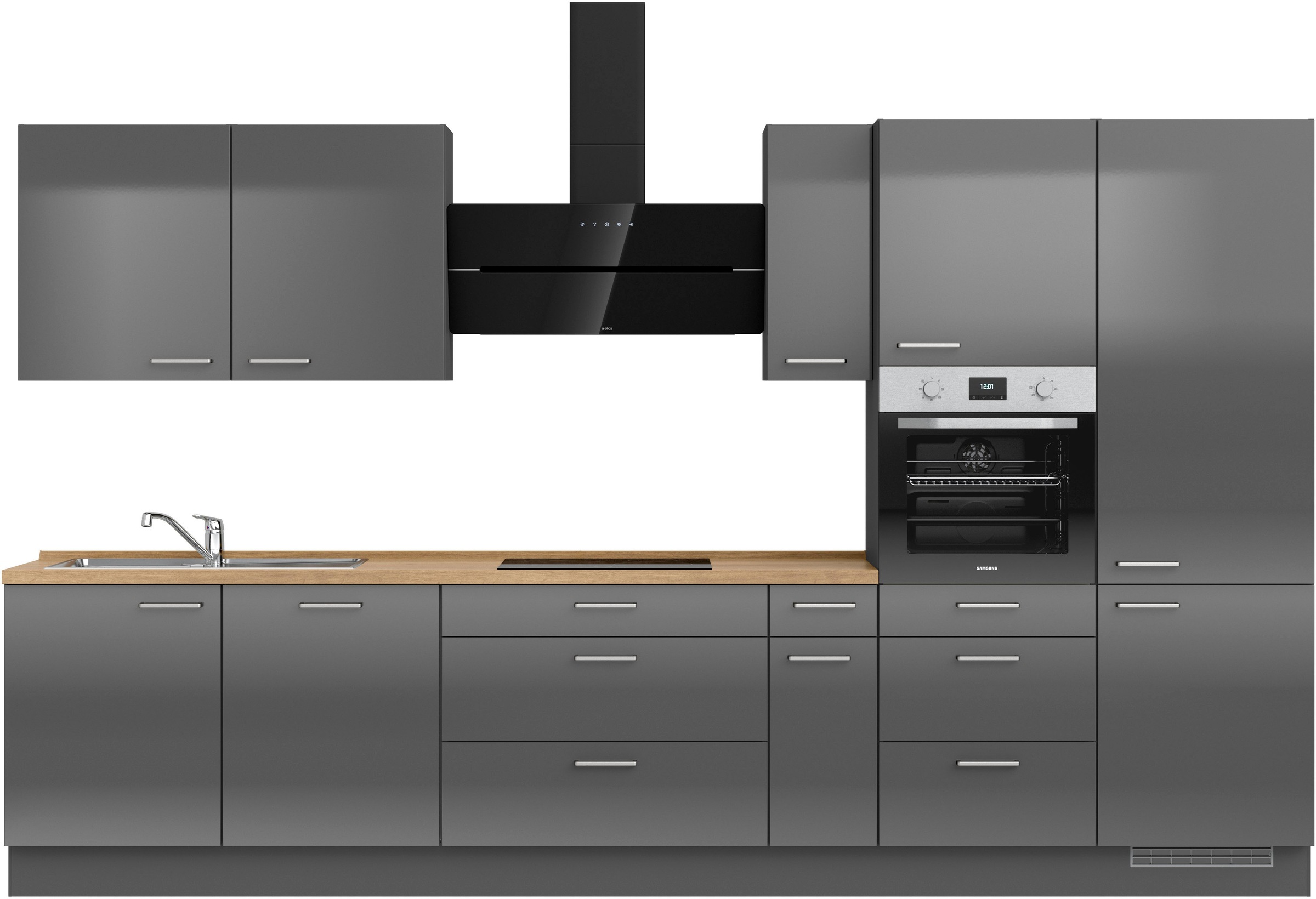 nobilia Küchenzeile ""Flash II" mit Hochglanz Fronten" vormontiert, Ausrich günstig online kaufen