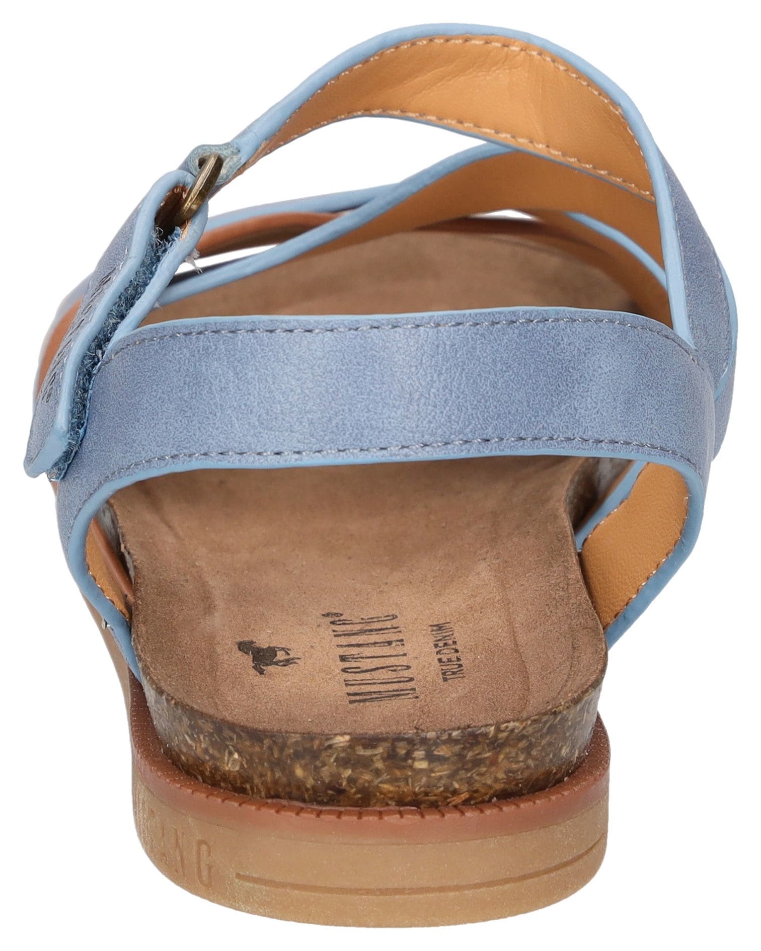 Mustang Shoes Riemchensandale, Barfußschuh, Klettschuh mit Tieffußbett