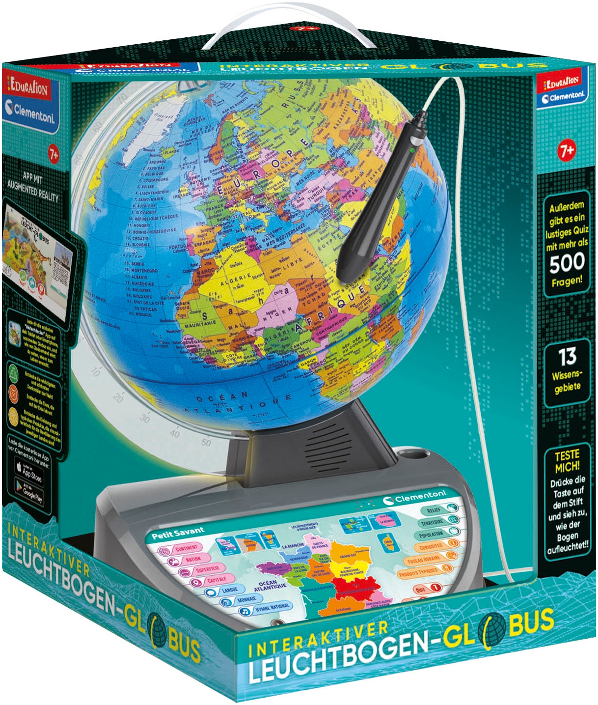 Globus »Education, Interaktiver Leucht-Bogen-Globus«, Made in Europe