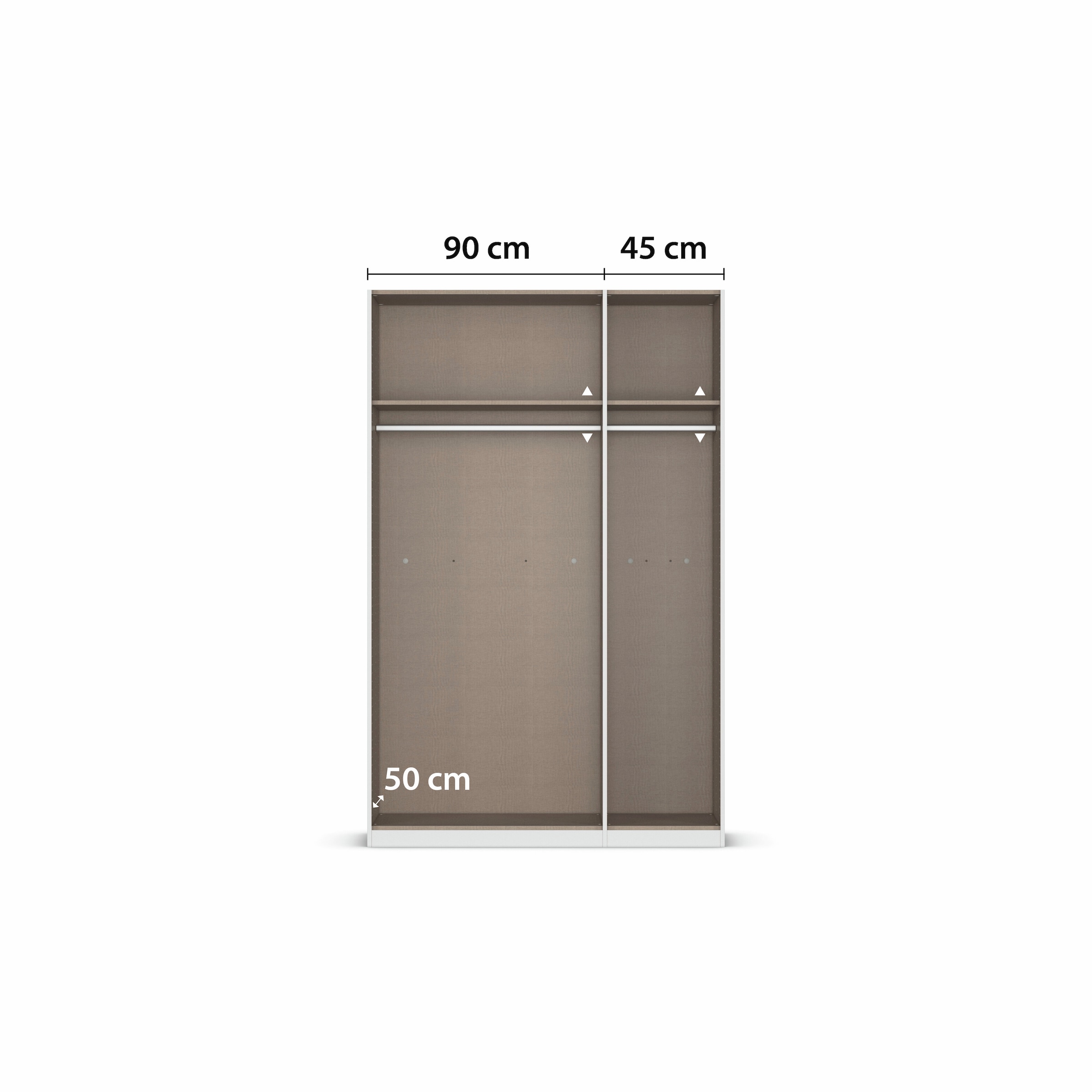 OTTO home Kleiderschrank »Schrank Möbel Schlafzimmer Garderobe Mietswohnung WELTNEUHEIT NYLLA« PATENTIERTES SCHNELLMONTAGESYSTEM mit Glasrahmentüren MADE IN GERMANY