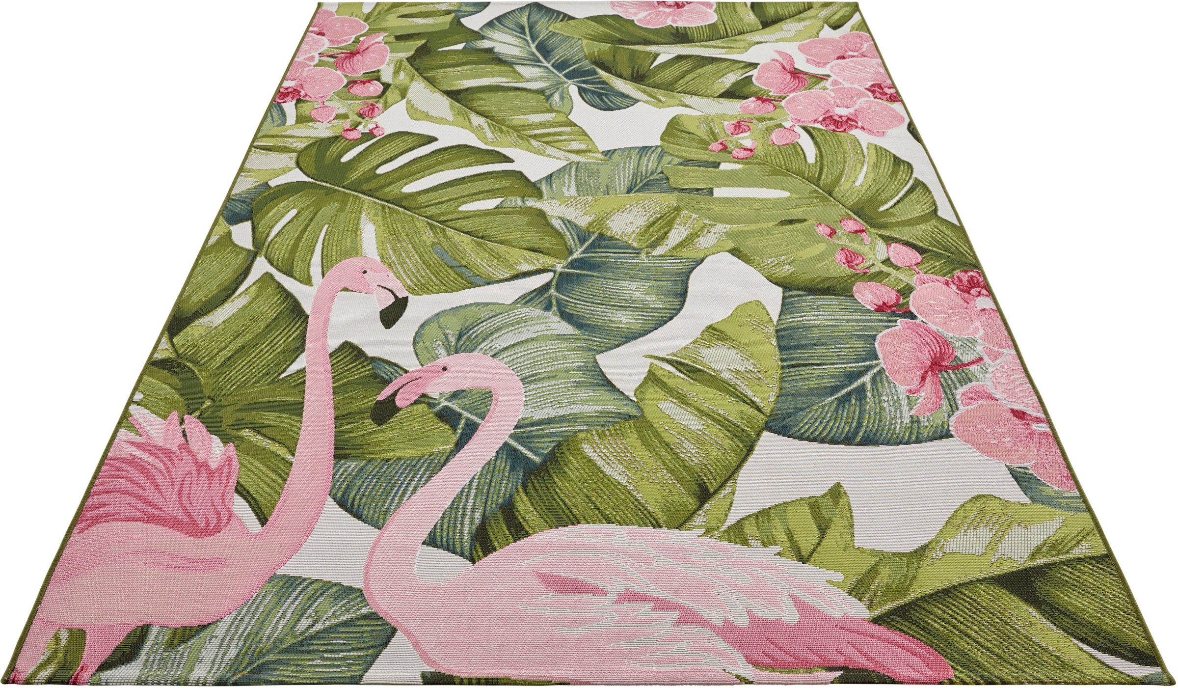 HANSE Home Outdoorteppich »Tropical Flamingo«, rechteckig, In-& Outdoor, Teppich, Wetterfest, Balkon, Garten, Wohnzimmer, Floral