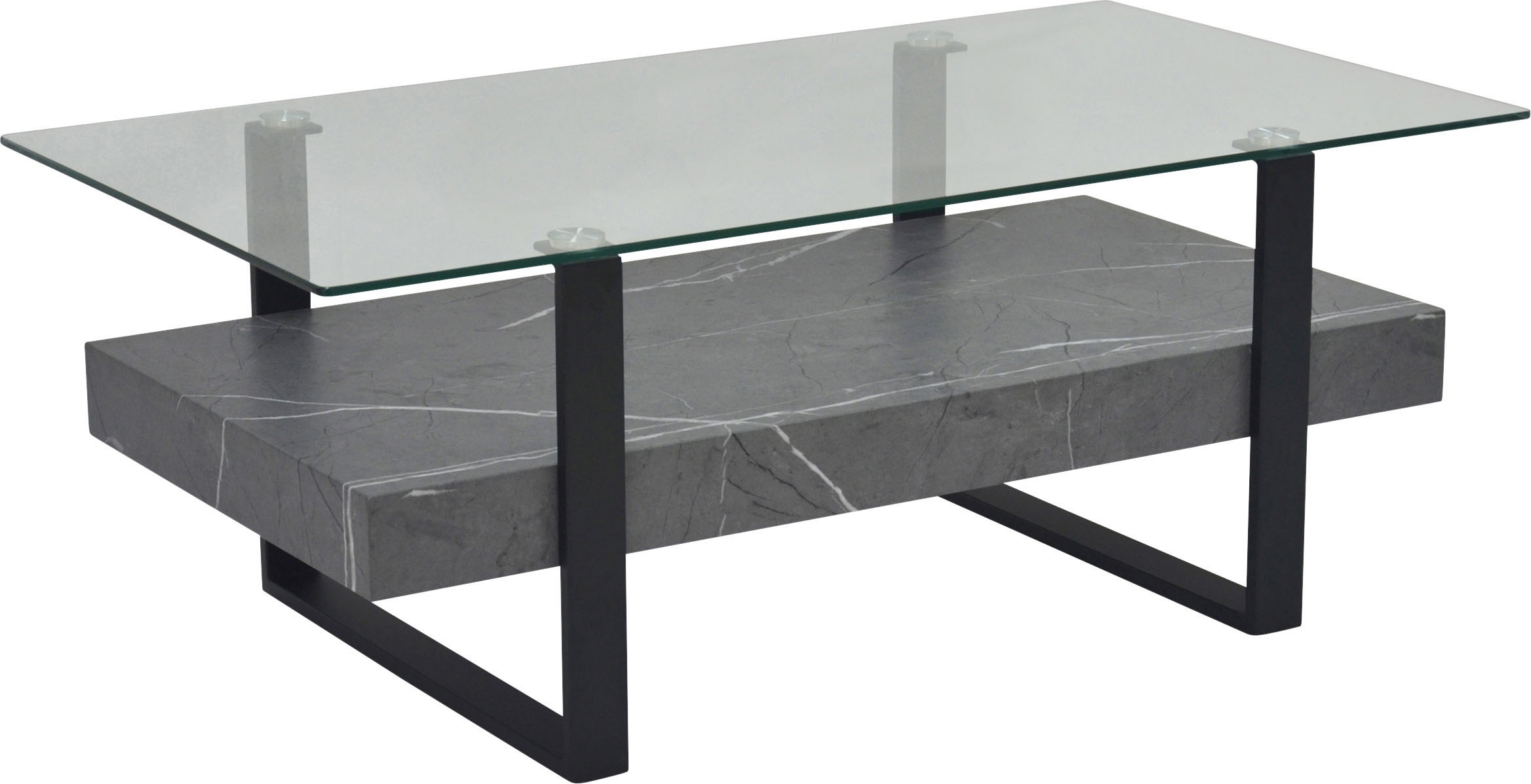 HELA Couchtisch "KONRAD" 1 Stk. tlg. Couchtisch; Ablageboden; Glasplatte; K günstig online kaufen