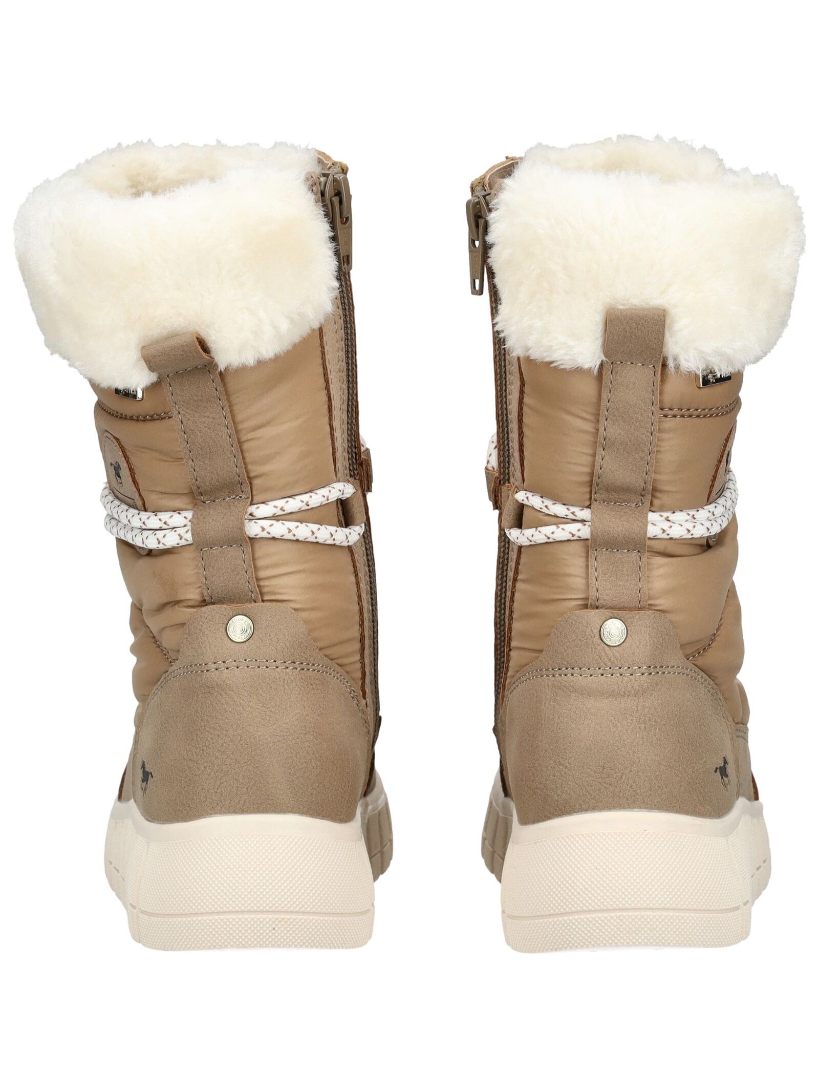 Mustang Shoes Schnürstiefelette »Mustang Shoes Stiefelette Lederimitat/Textil«