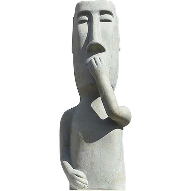 Black Friday GILDE Dekofigur »Skulptur Nichts sagen«, Dekoobjekt, Höhe 65  cm, aus Keramik, Wohnzimmer | BAUR