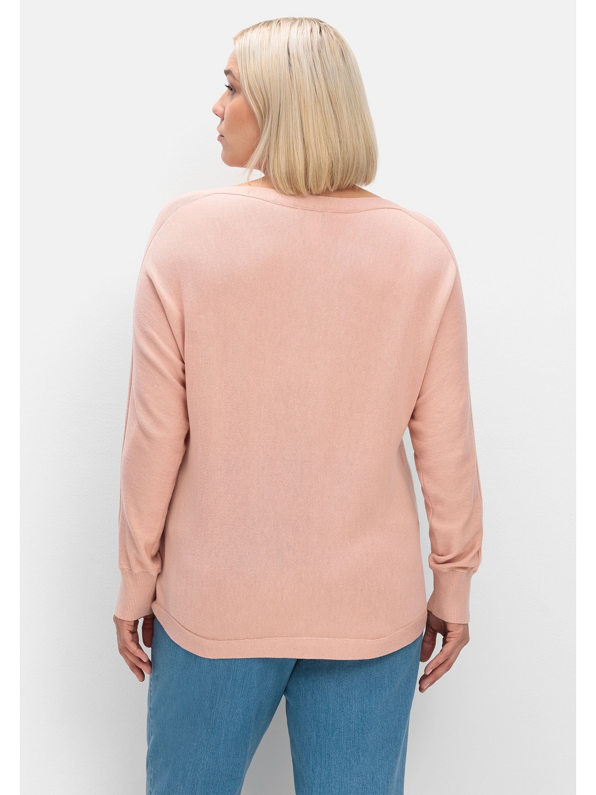Sheego Strickpullover »Große Größen«, mit U-Boot-Ausschnitt