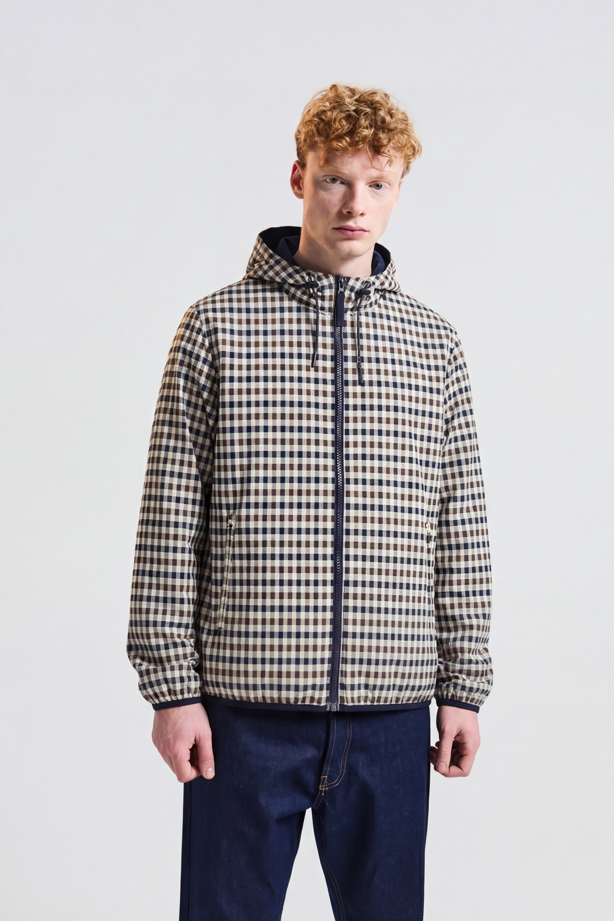 Aquascutum Active Wendejacke »HOODED SAILOR JACKET Herren« mit Kapuze Kapuzenjacke Herren, leichte Jacke, Sportjacke, Windjacke, Sale