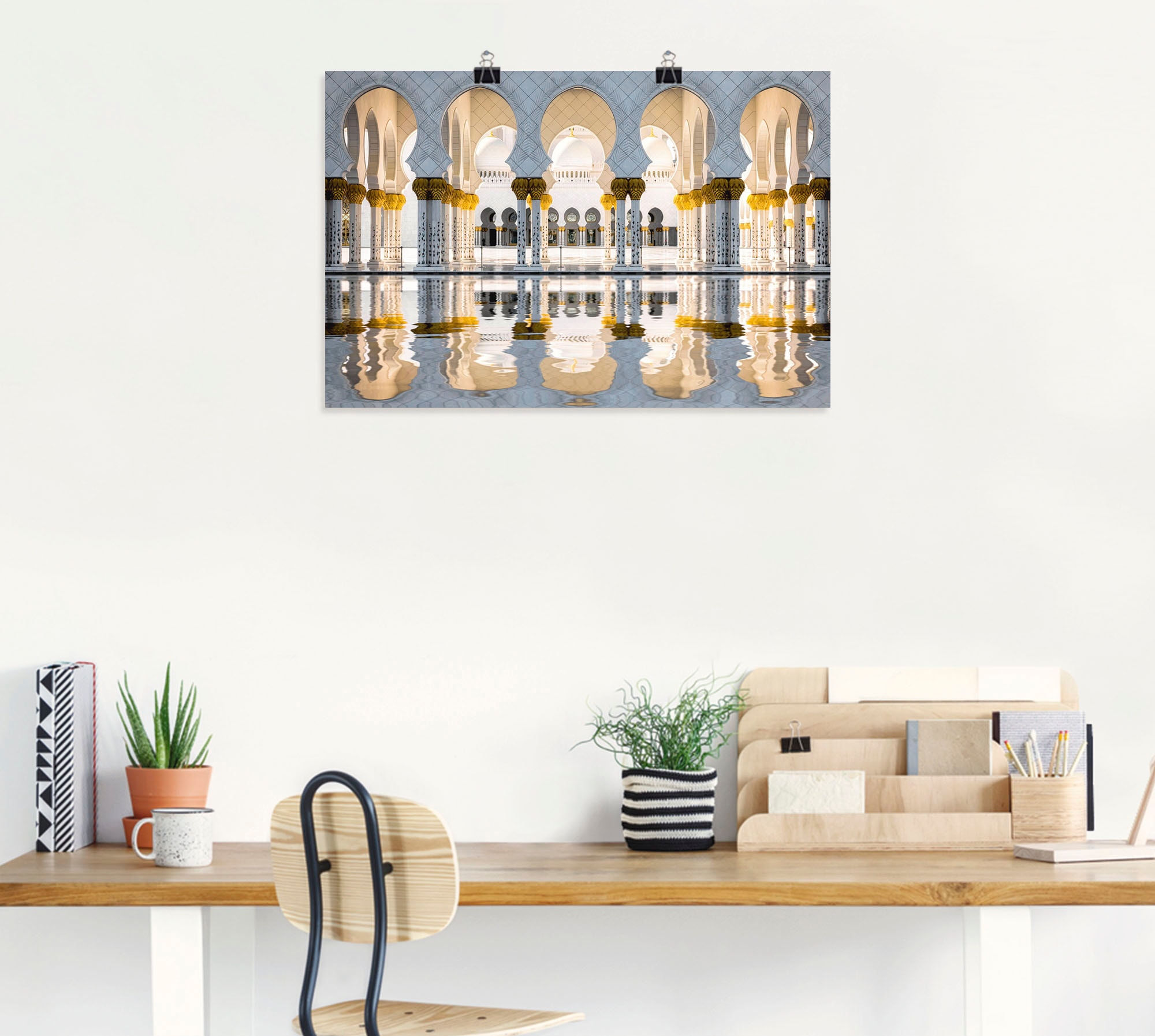 Artland Wandbild »Scheich-Zayid-Moschee«, Größen Leinwandbild, Wandaufkleber (1 kaufen Poster | BAUR Alubild, oder als in St.), Gebäude, versch