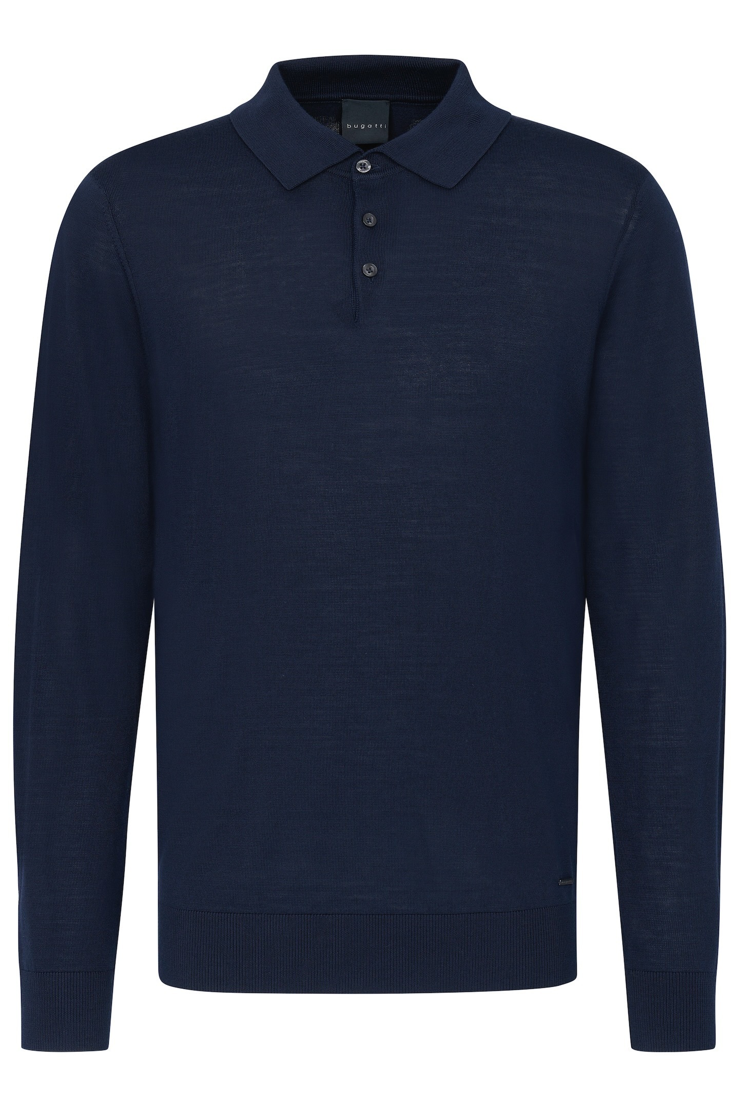 bugatti Langarm-Poloshirt, in moderner Optik