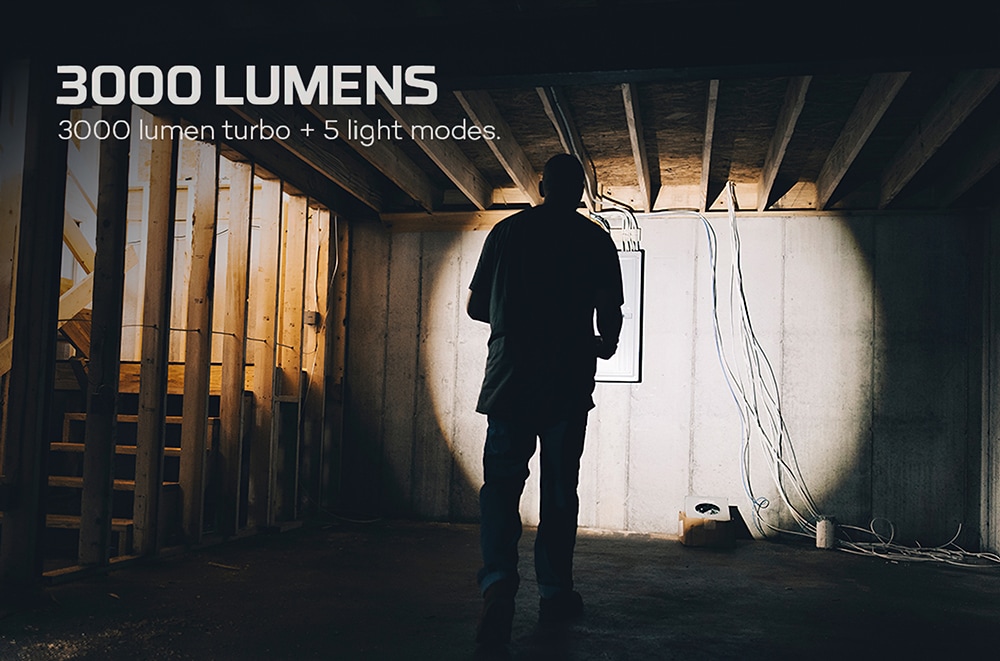 NEBO LED Taschenlampe »Nebo Master Series FL3000« Set, Taschenlampe inkl. Ladekabel, 2 Stk. tlg.