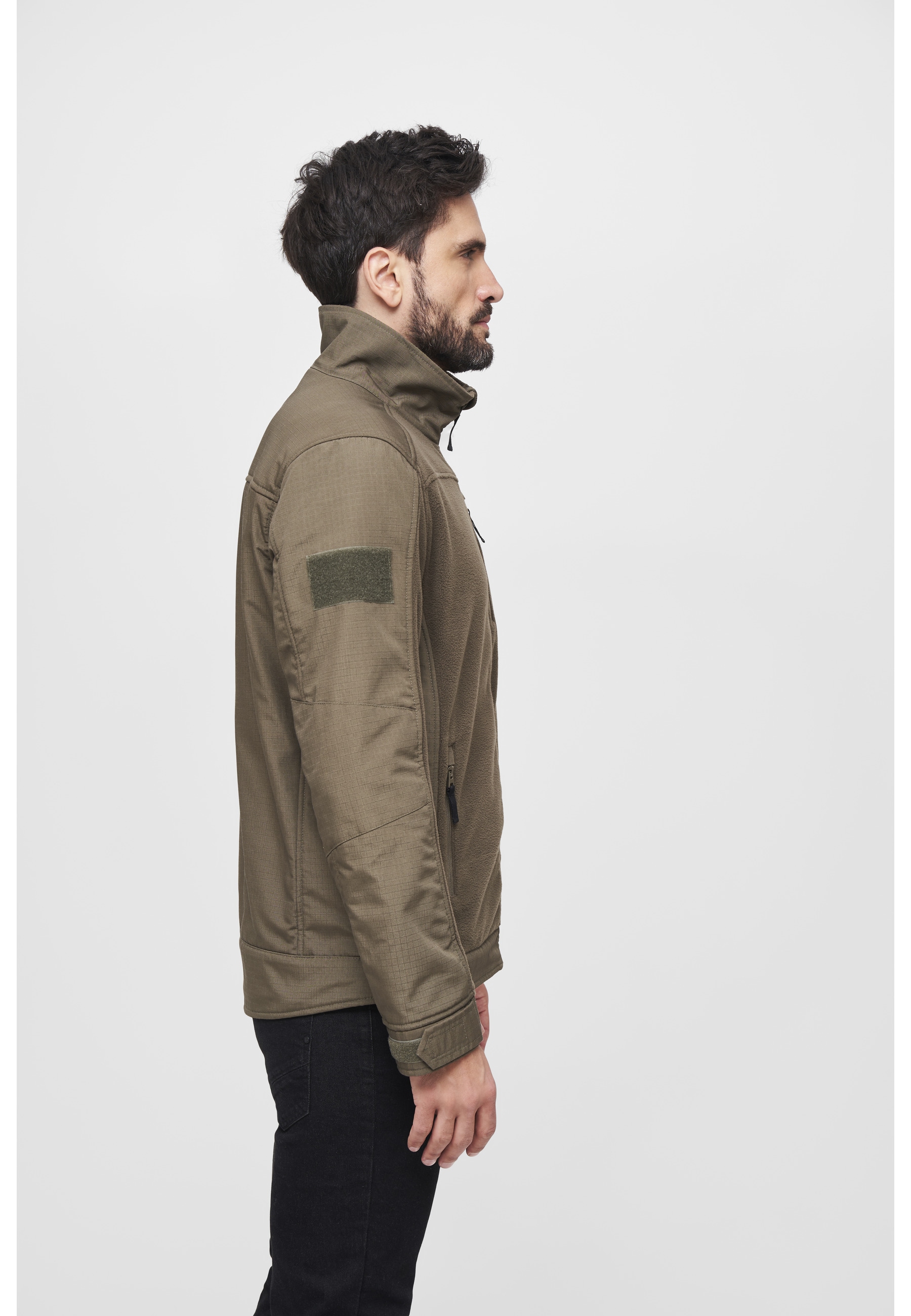 Brandit Fleecejacke »Brandit Herren Fleecejacket Ripstop« 1 Stk. tlg. ohne Kapuze
