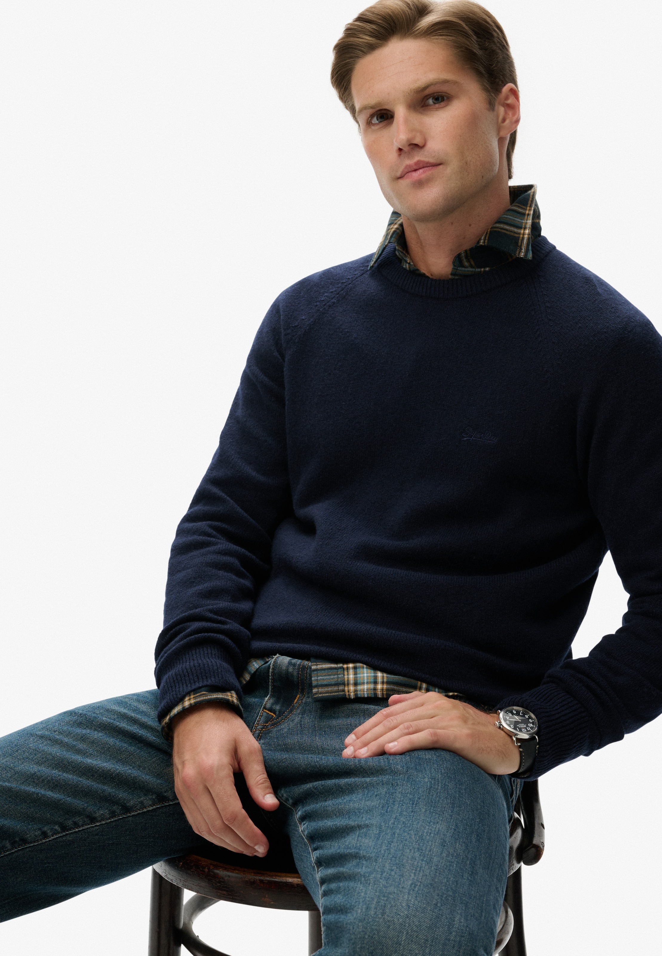 Superdry Strickpullover "WOOL BLEND JUMPER" günstig online kaufen