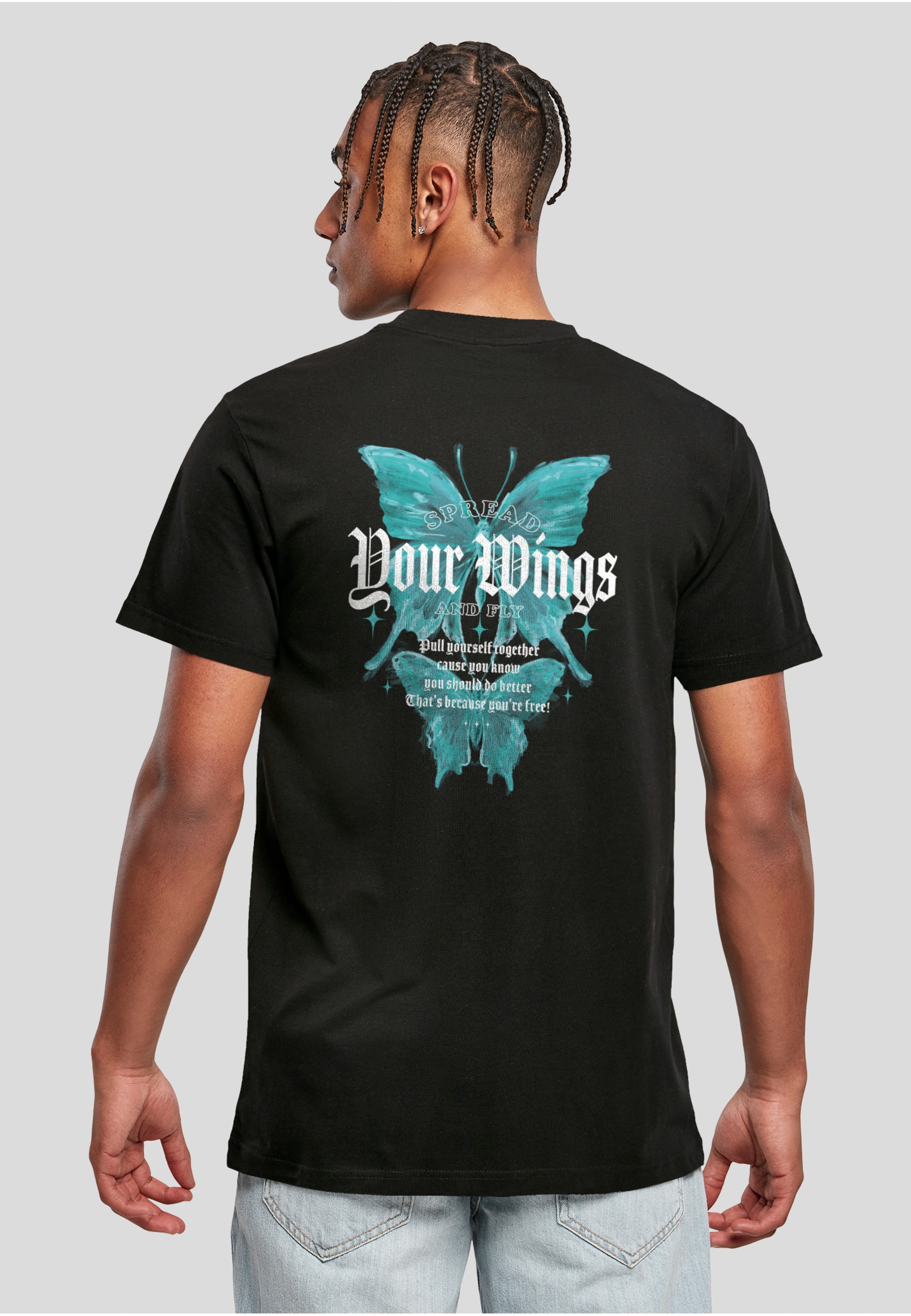 MisterTee T-Shirt »MisterTee Herren Spread Your Wings And Fly Tee« 1 Stk.