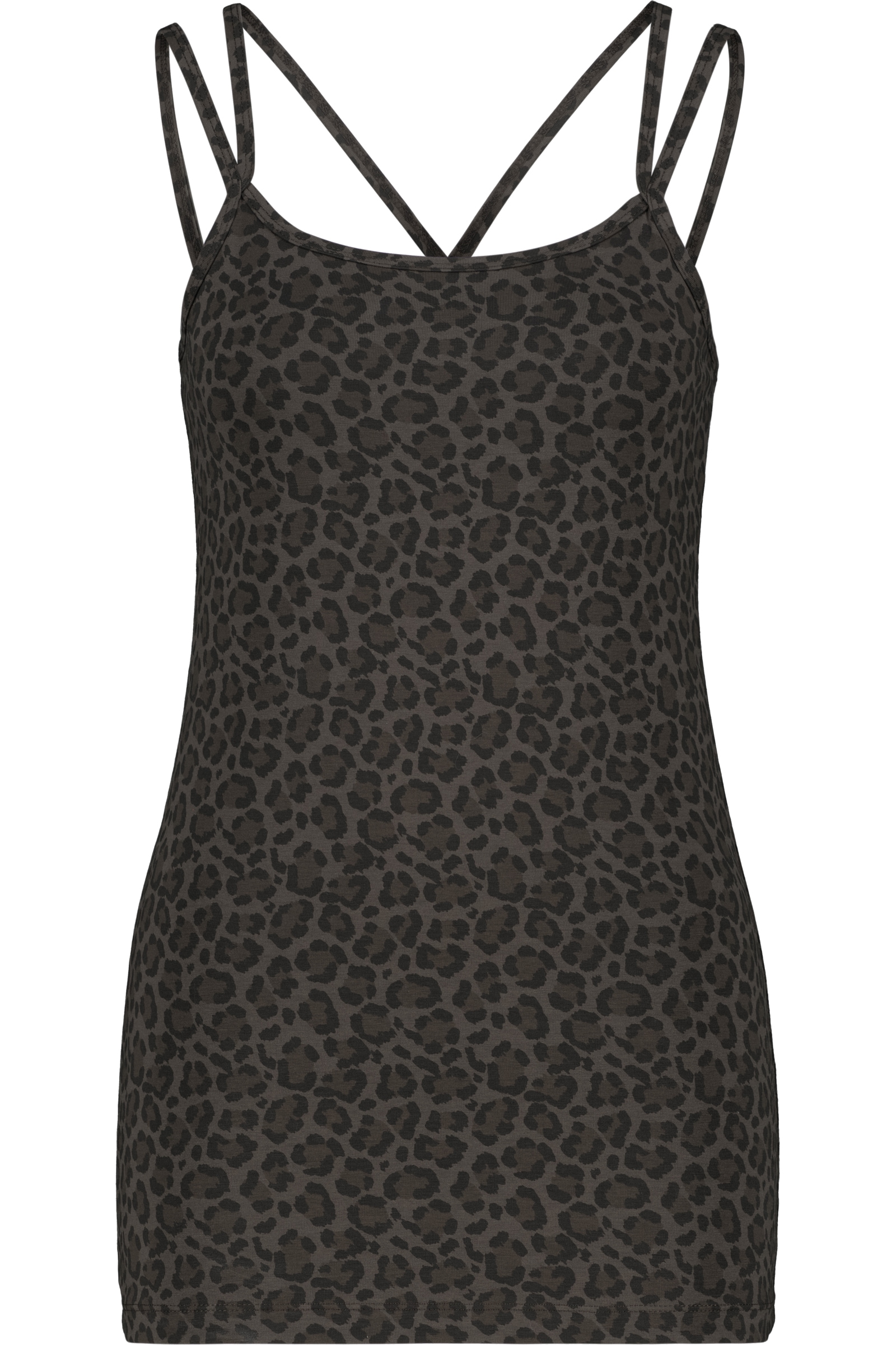 Alife & Kickin Rundhalsshirt Statement-Print im Animalprint mit seitlicher Raffung