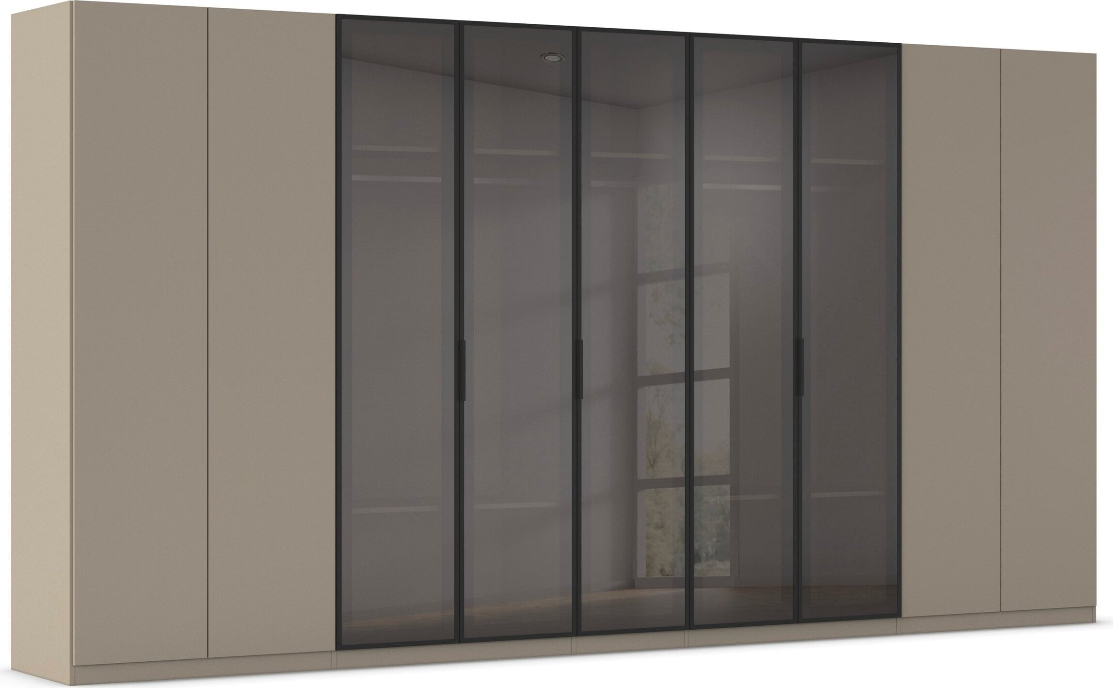 OTTO home Kleiderschrank "Schrank Möbel Schlafzimmer Garderobe Mietswohnung WELTNEUHEIT NYLLA" PATENTIERTES SCHNELLMONTAGESYSTEM mit Glasrahmentüren MADE IN GERMANY