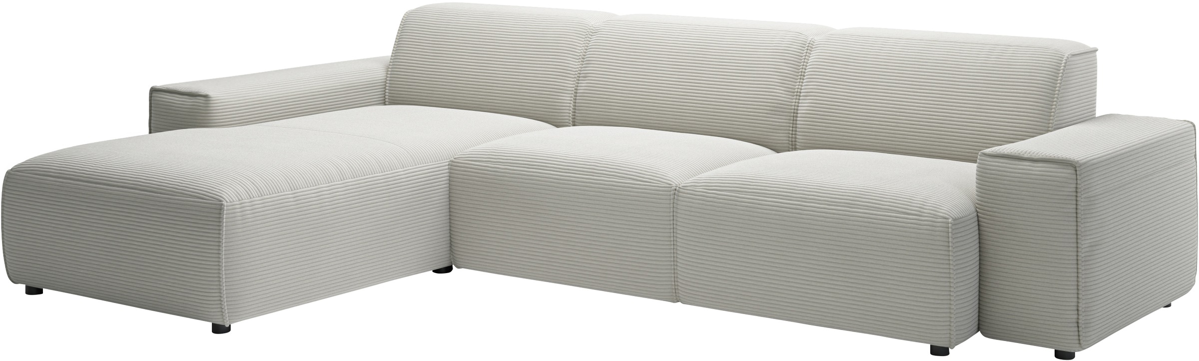 andas Ecksofa »Glimminge auch in Breitcord, Feincord, Bouclé + Easy care-Bezug«, L-Form, Breite 294, Zierkissen