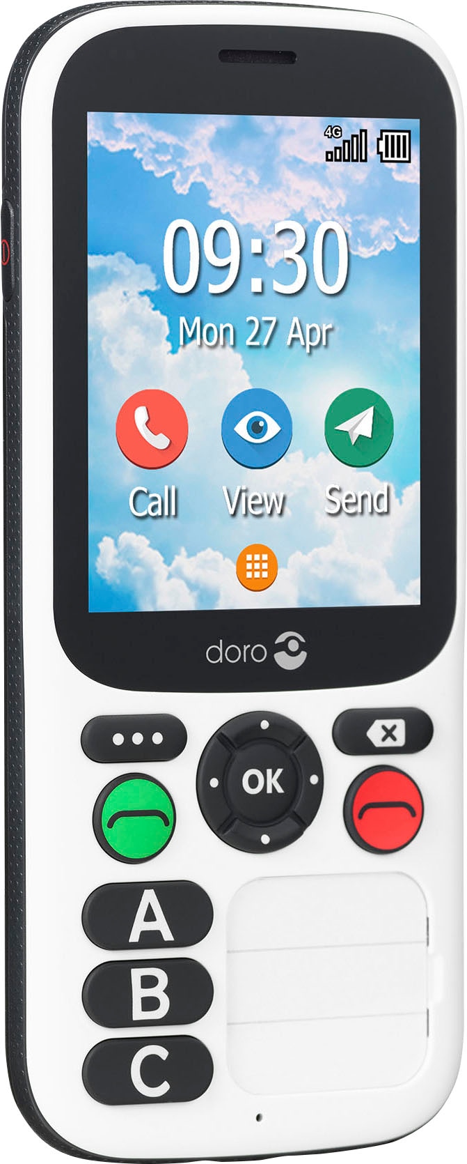 Doro Smartphone »780X IUP«, schwarz/weiß, 7,11 cm/2,8 Zoll, 4 GB Speicherplatz