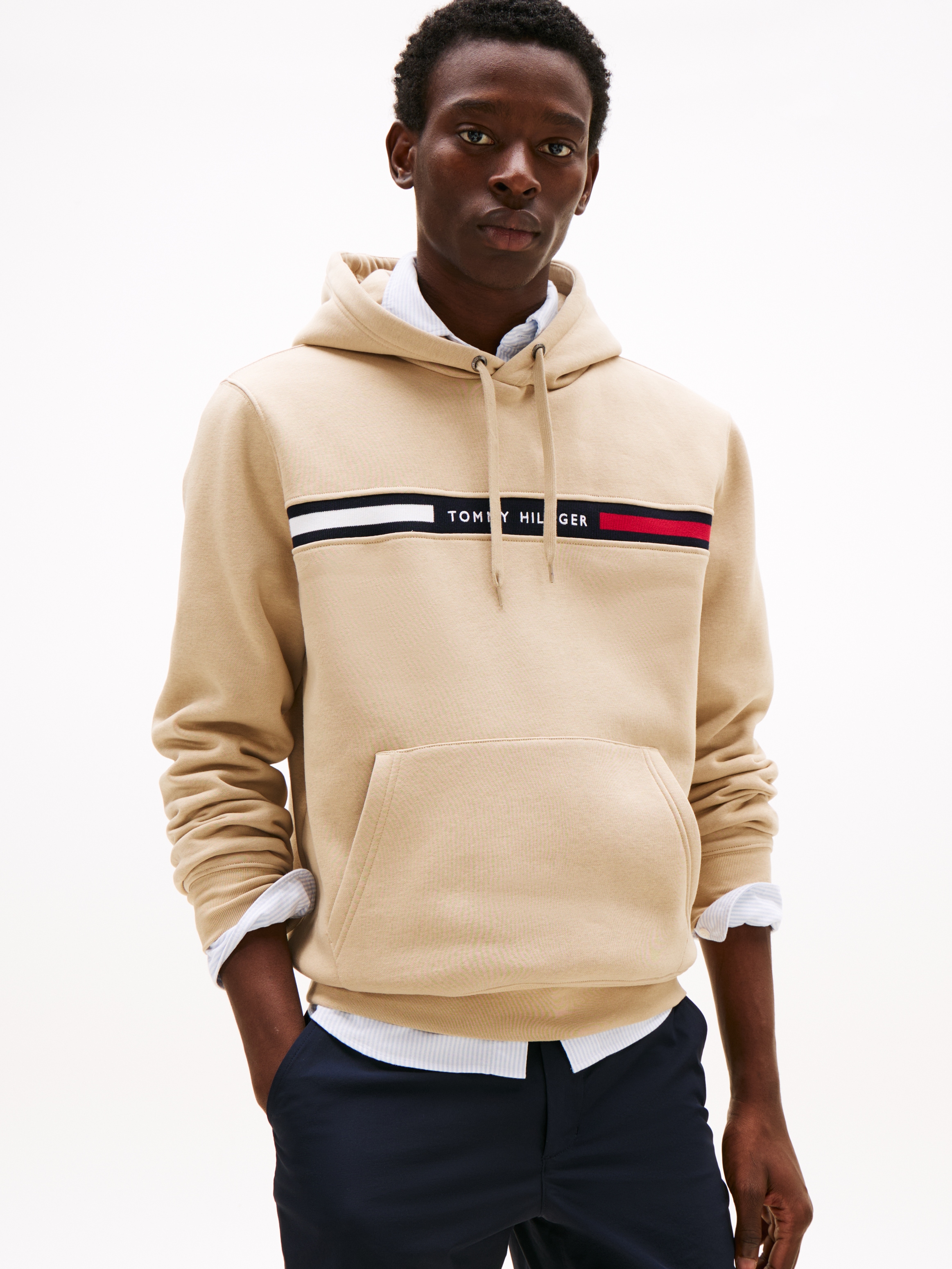 Tommy Hilfiger Kapuzensweatshirt "HILFIGER CHEST INSERT HOODY", mit Kapuze, günstig online kaufen