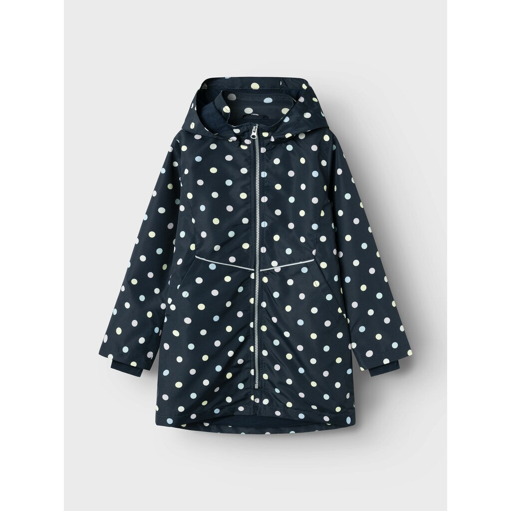 Name It Regenjacke »NKFMAXI JACKET LONG DOT«