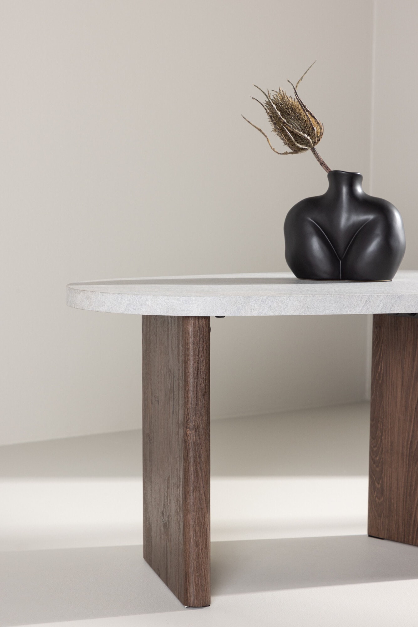 Venture Home Beistelltisch »Grönvik, ovaler Beistelltisch, modern & vielseitig, 70 × 45 cm« Ablagetisch, MDF, oval, niedrig, kompakt, wohnlich