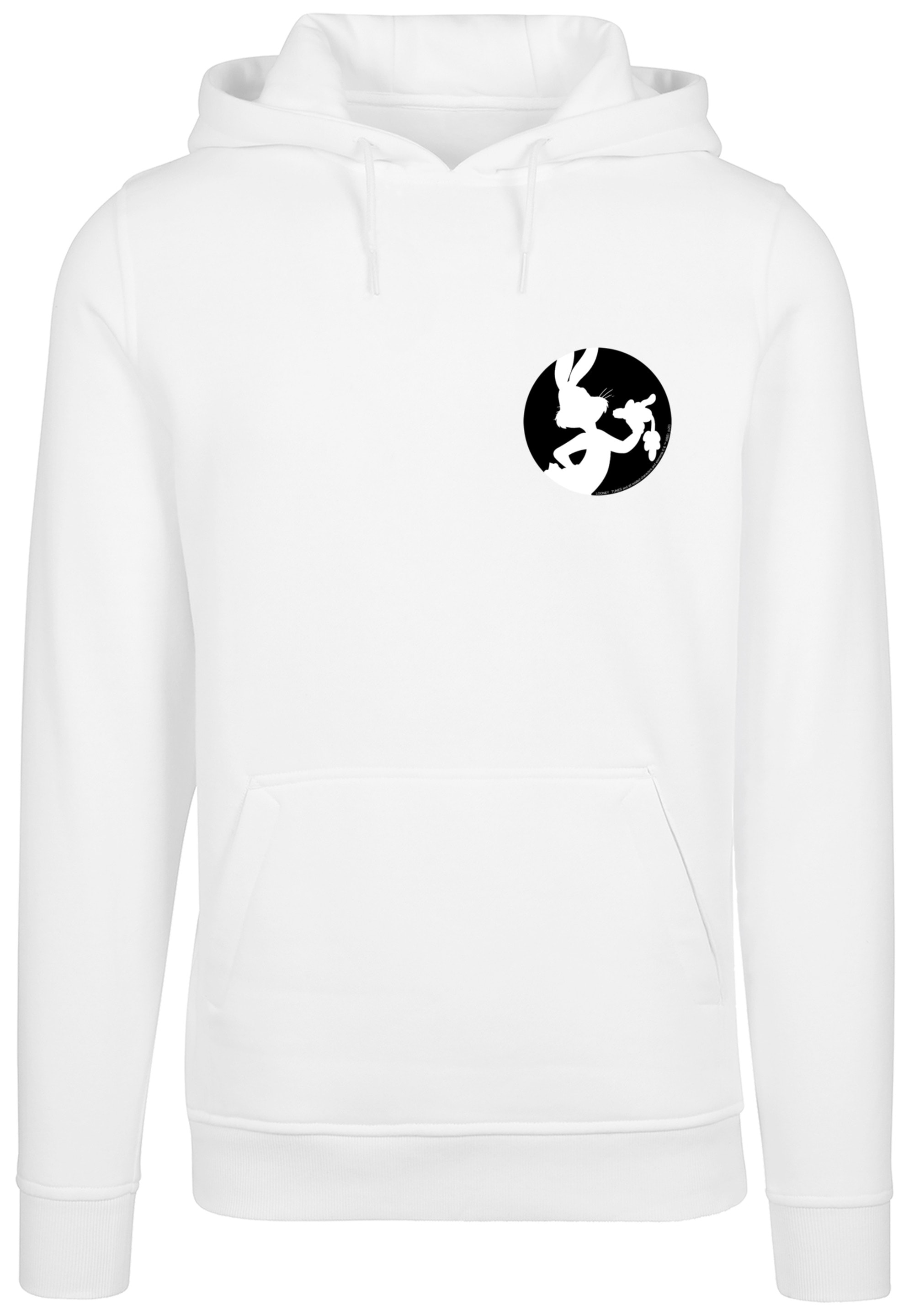 F4NT4STIC Kapuzenpullover »Looney Tunes Bugs Bunny Silhouette Breast Print«, Print