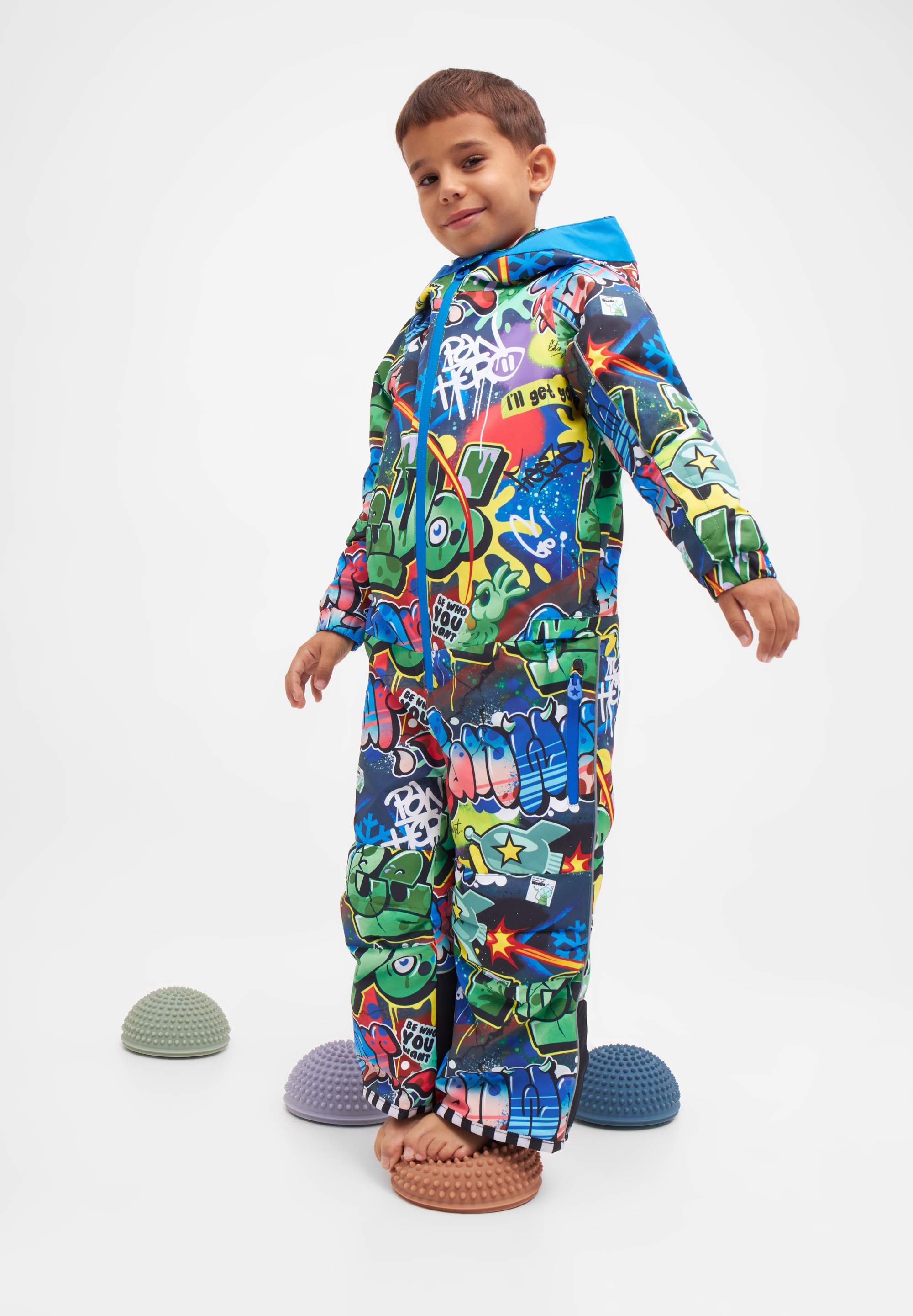 WeeDo Schneeoverall »COSMO SPRAYPRINT«, Mitwachsender Schneeanzug