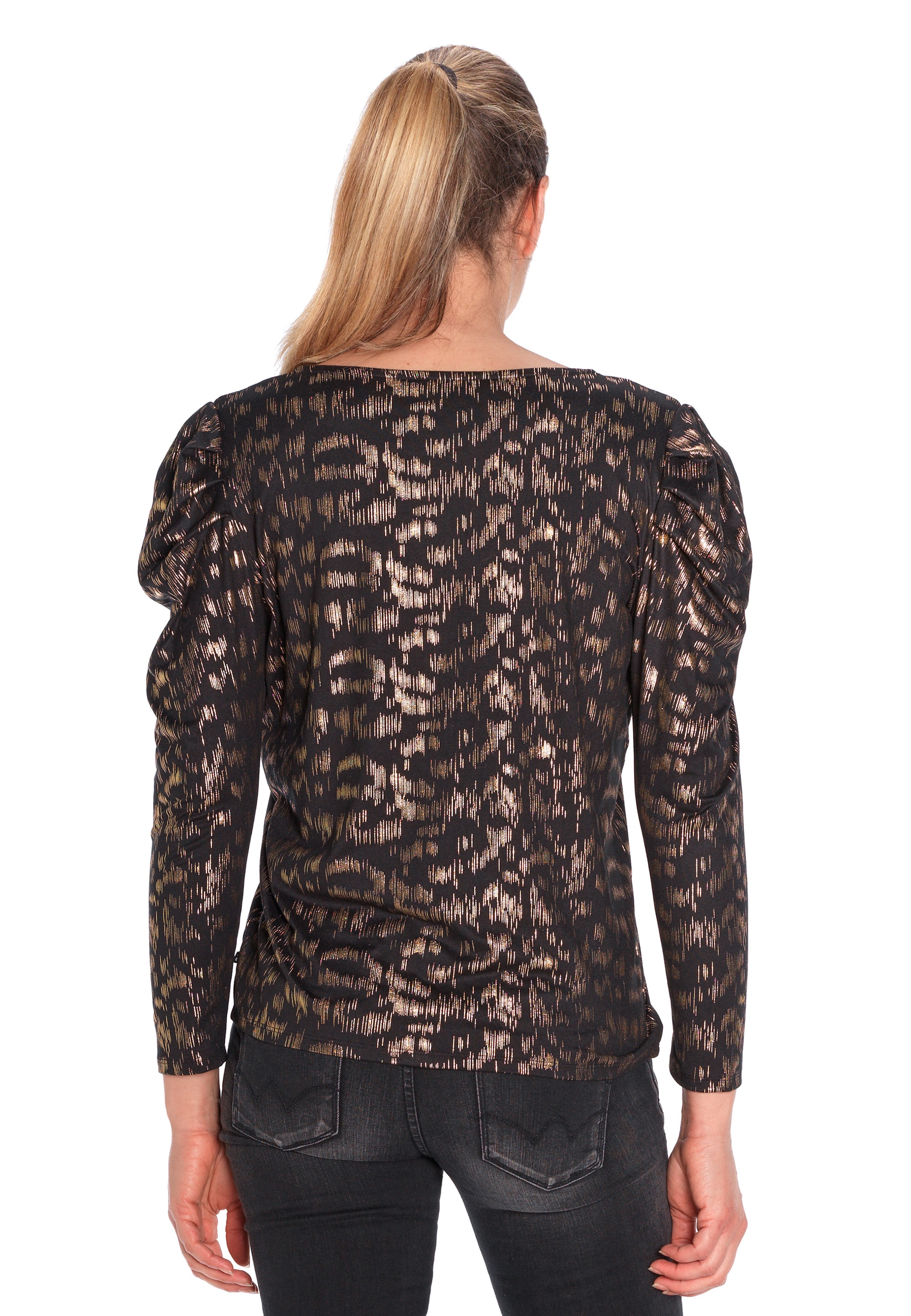 Temps Metallic-Print Cerises Le Bluse mit Des Klassische »PRESTON«