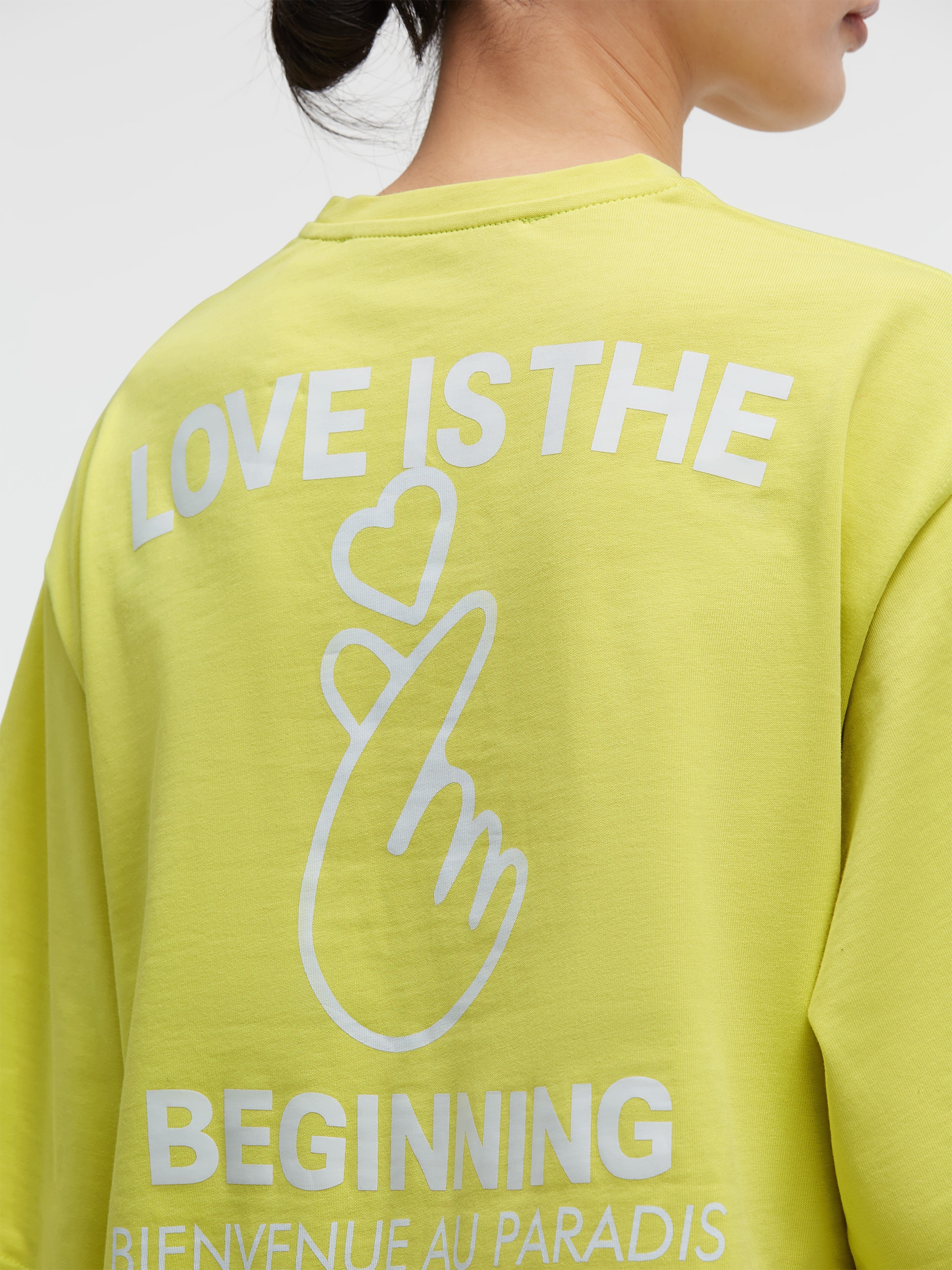 SENSES.THE LABEL Rundhalsshirt mit Seitenschlitze