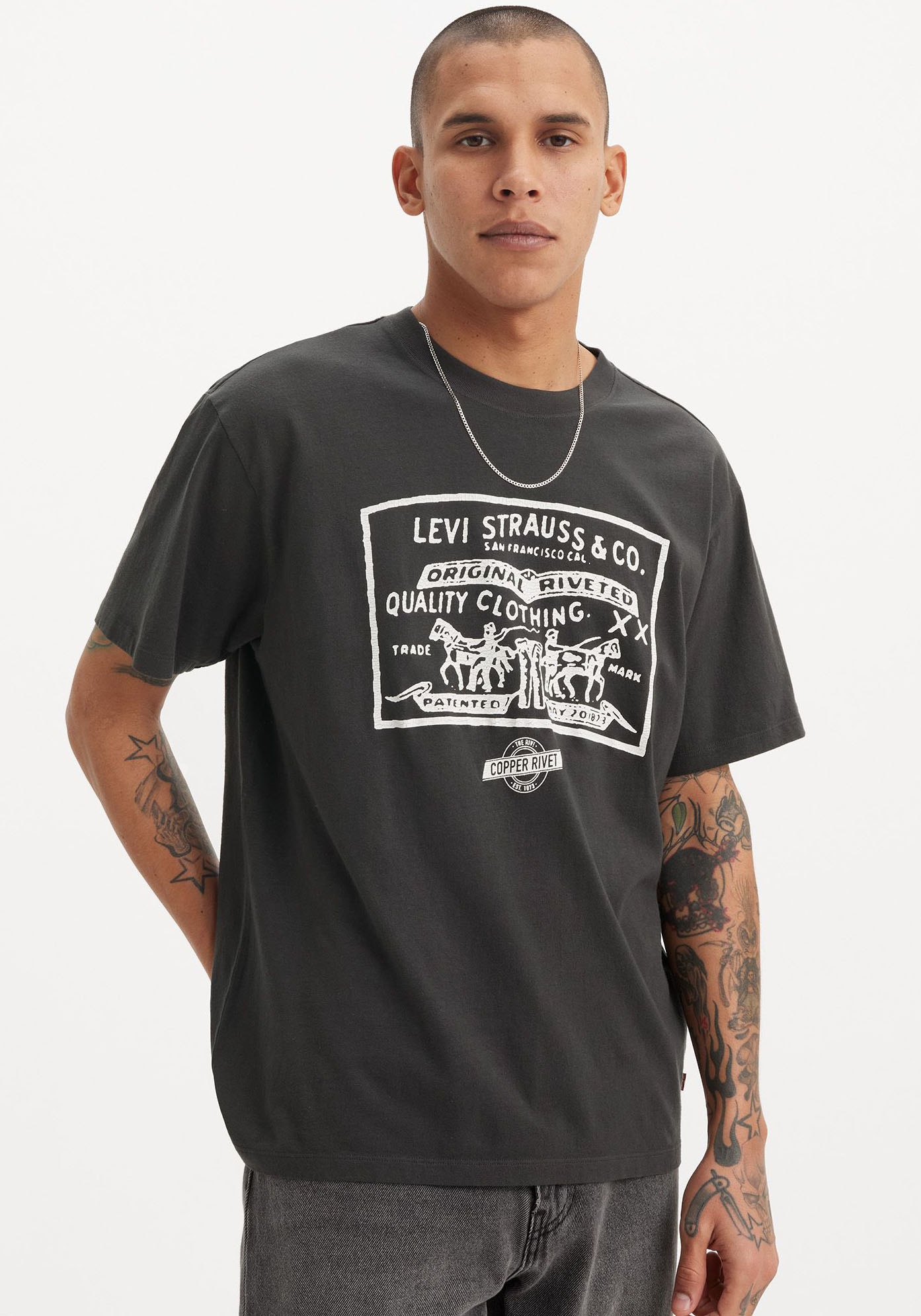 Levis T-Shirt "VINTAGE FIT GRAPHIC TEE", mit großem Logo-Print günstig online kaufen