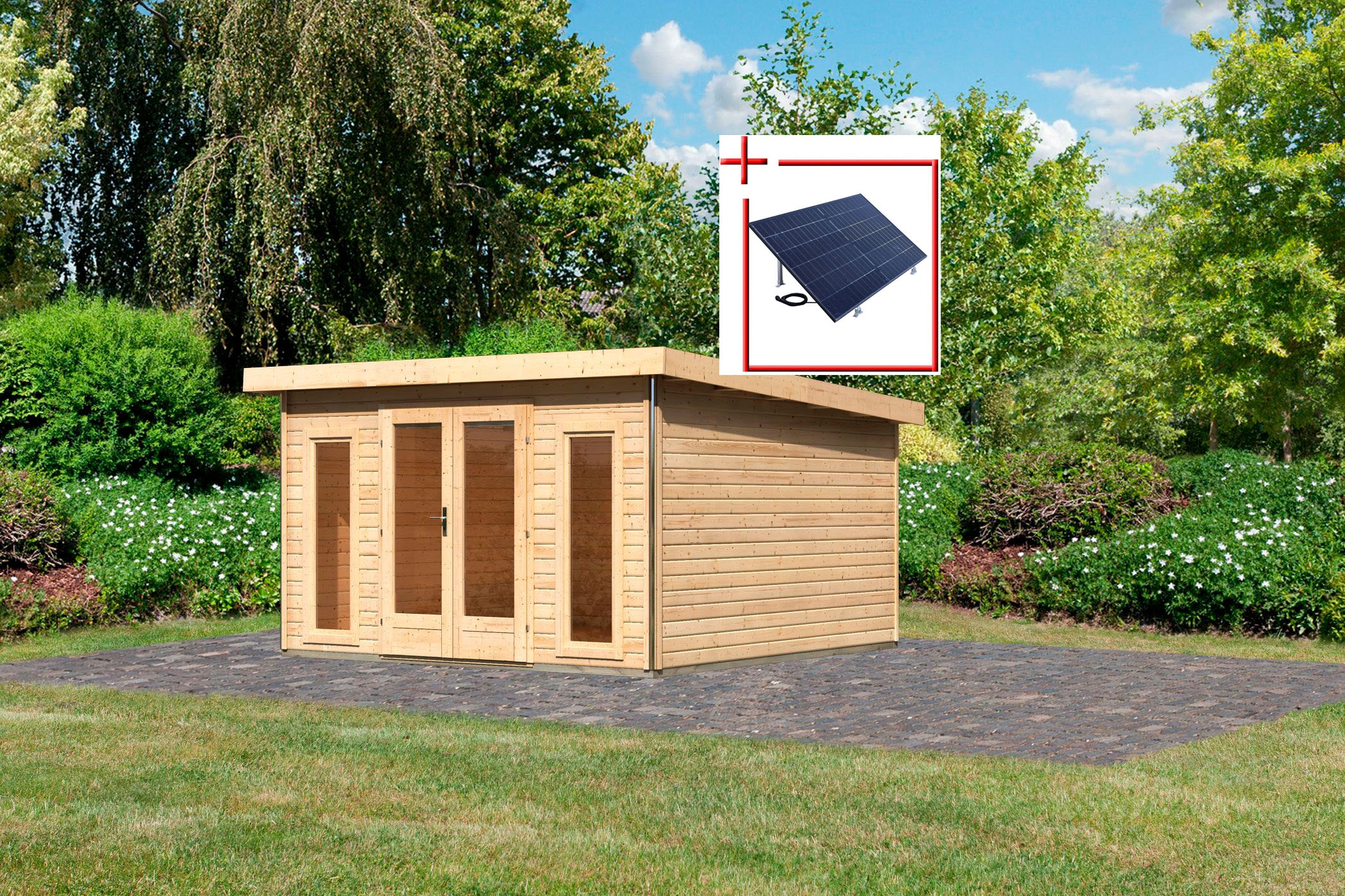 Karibu Gartenhaus "Rabensee 3", (Set), naturbelassen günstig online kaufen