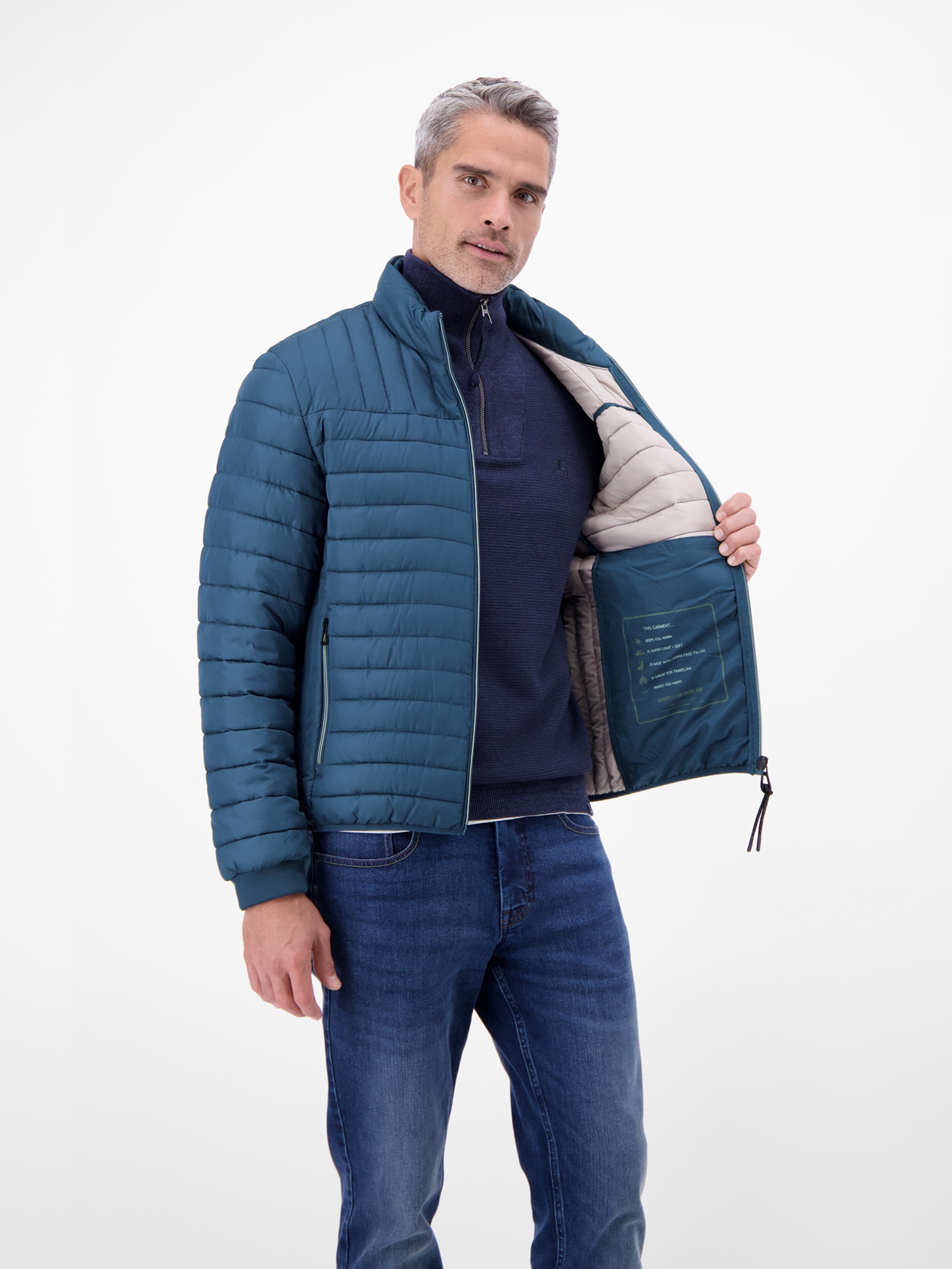 LERROS Steppjacke »Leichter Herren Steppjacke« ohne Kapuze