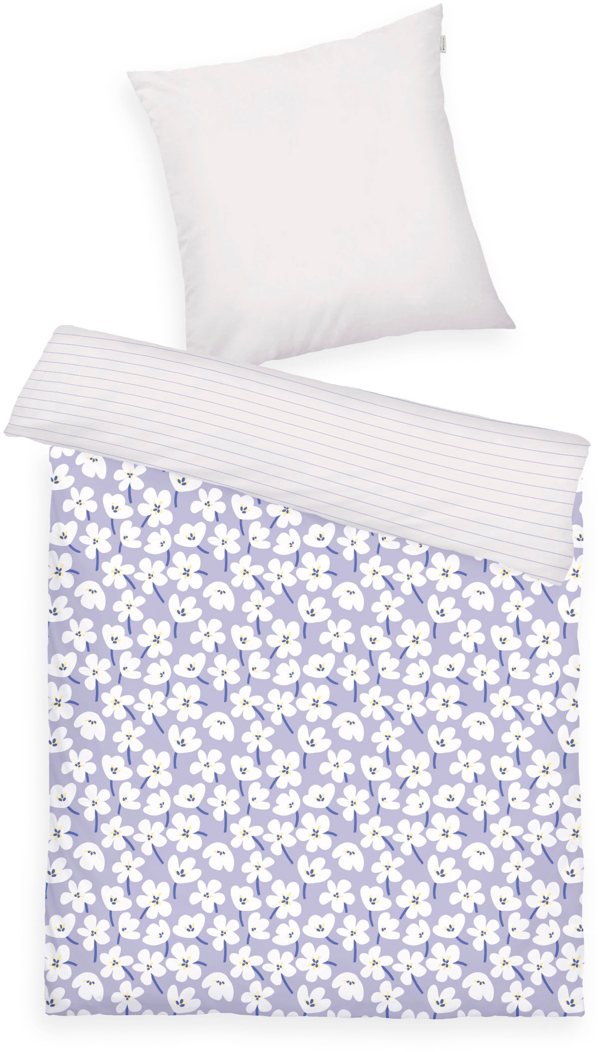 Thumbnail - TOM TAILOR HOME Bettwäsche "FRESH FLOWERS 135x200cm, 155x220cm oder 200x220cm" 2 Stk. new bedroom, mit farbigem Markenre...