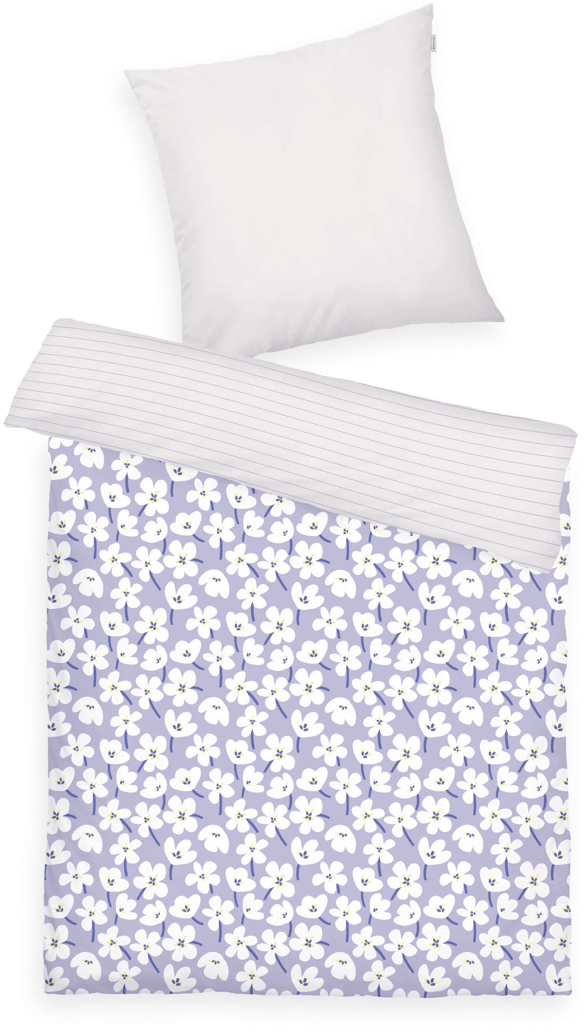 Thumbnail - TOM TAILOR HOME Bettwäsche "FRESH FLOWERS 135x200cm, 155x220cm oder 200x220cm" 2 Stk. tlg. new bedroom, mit farbigem Mar...