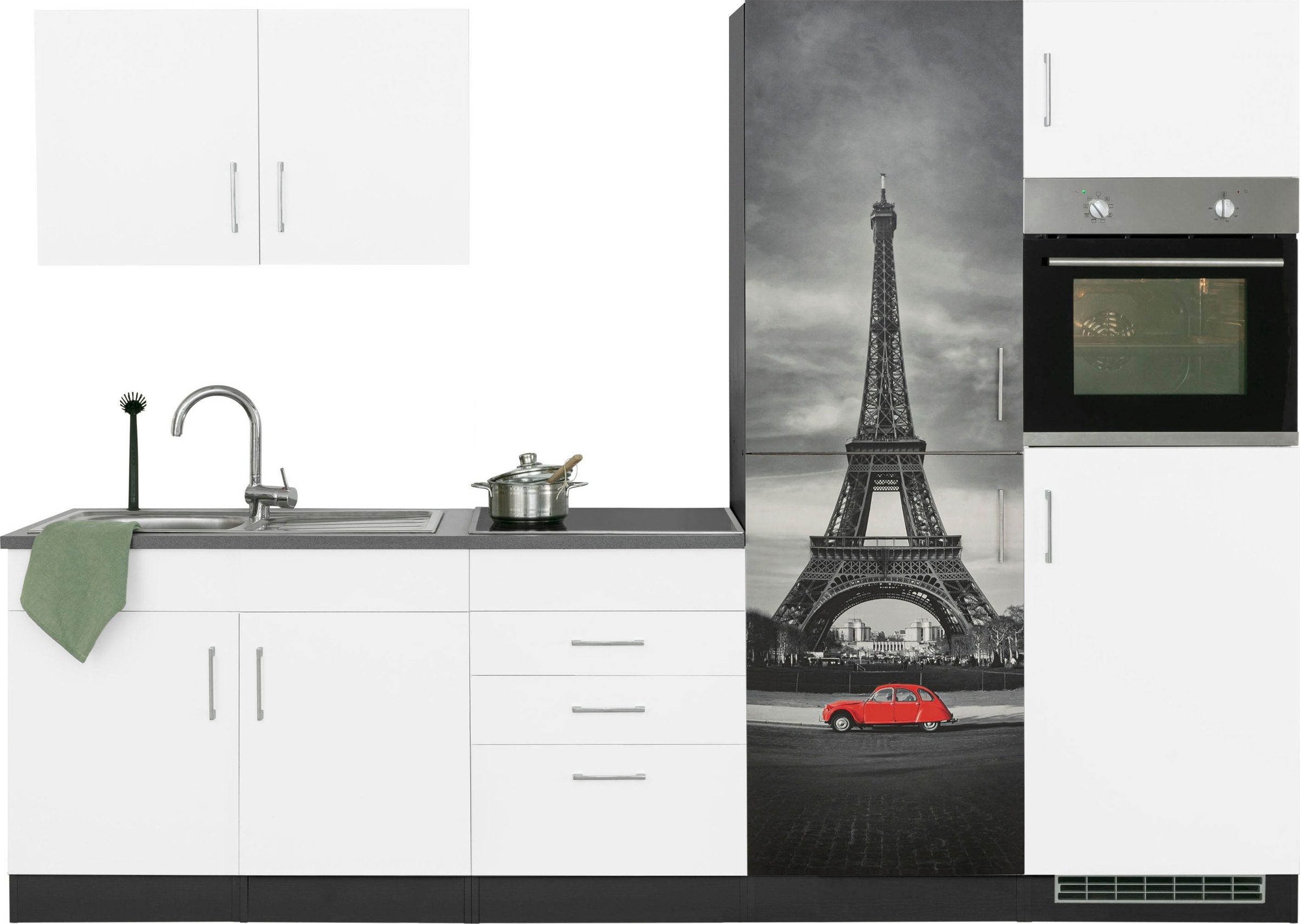 KOCHSTATION Küchenzeile "KS-Paris – Küchen mit einzigartigen Fotomotiven au günstig online kaufen