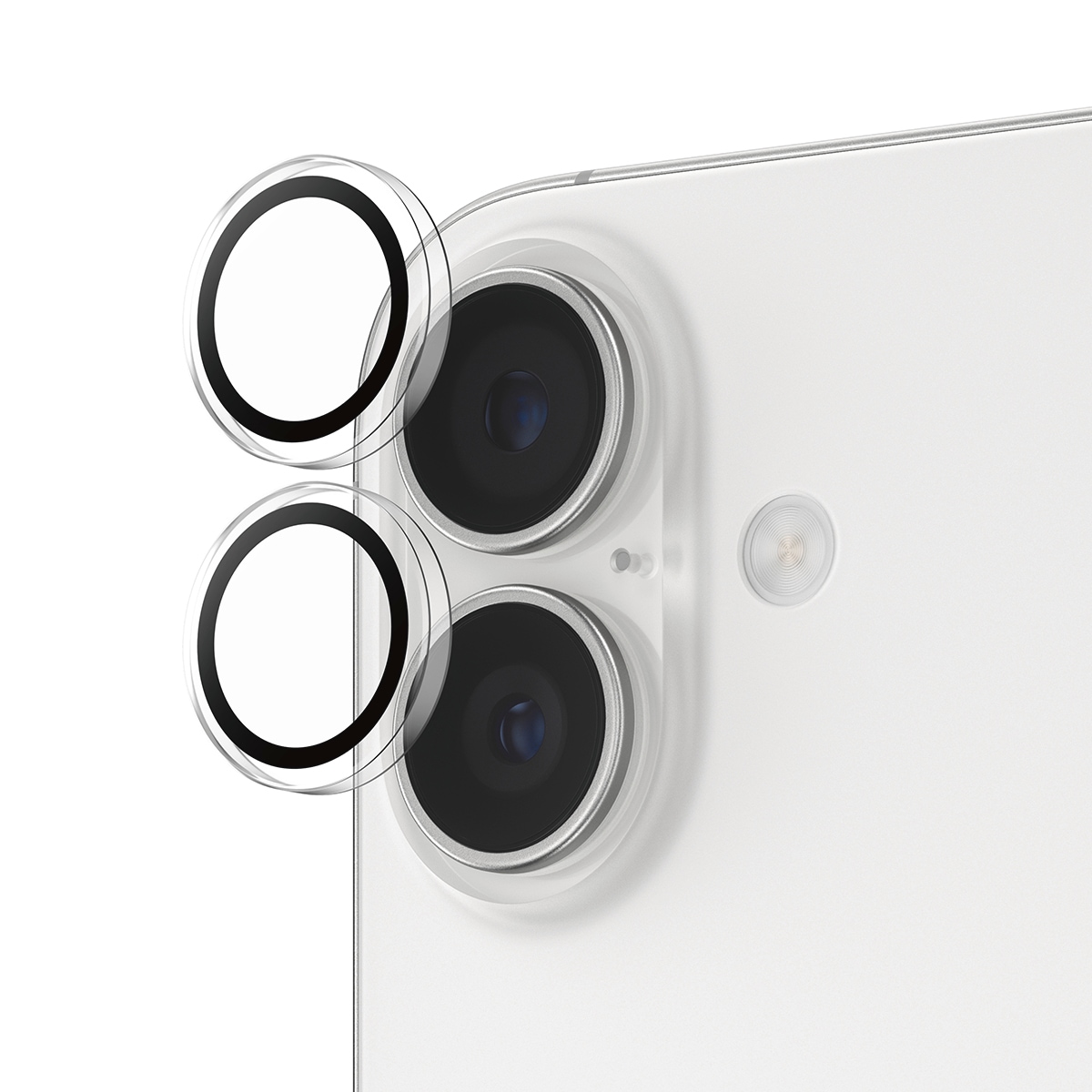 CARE by PanzerGlass Kameraschutzglas »Hoops Camera Lens Protector«, für Apple iPhone 17-Apple iPhone 16-Apple iPhone 16 Plus, Kameraschutz,Linsenschutz,Objektivschutz, kratz- & stoßfest