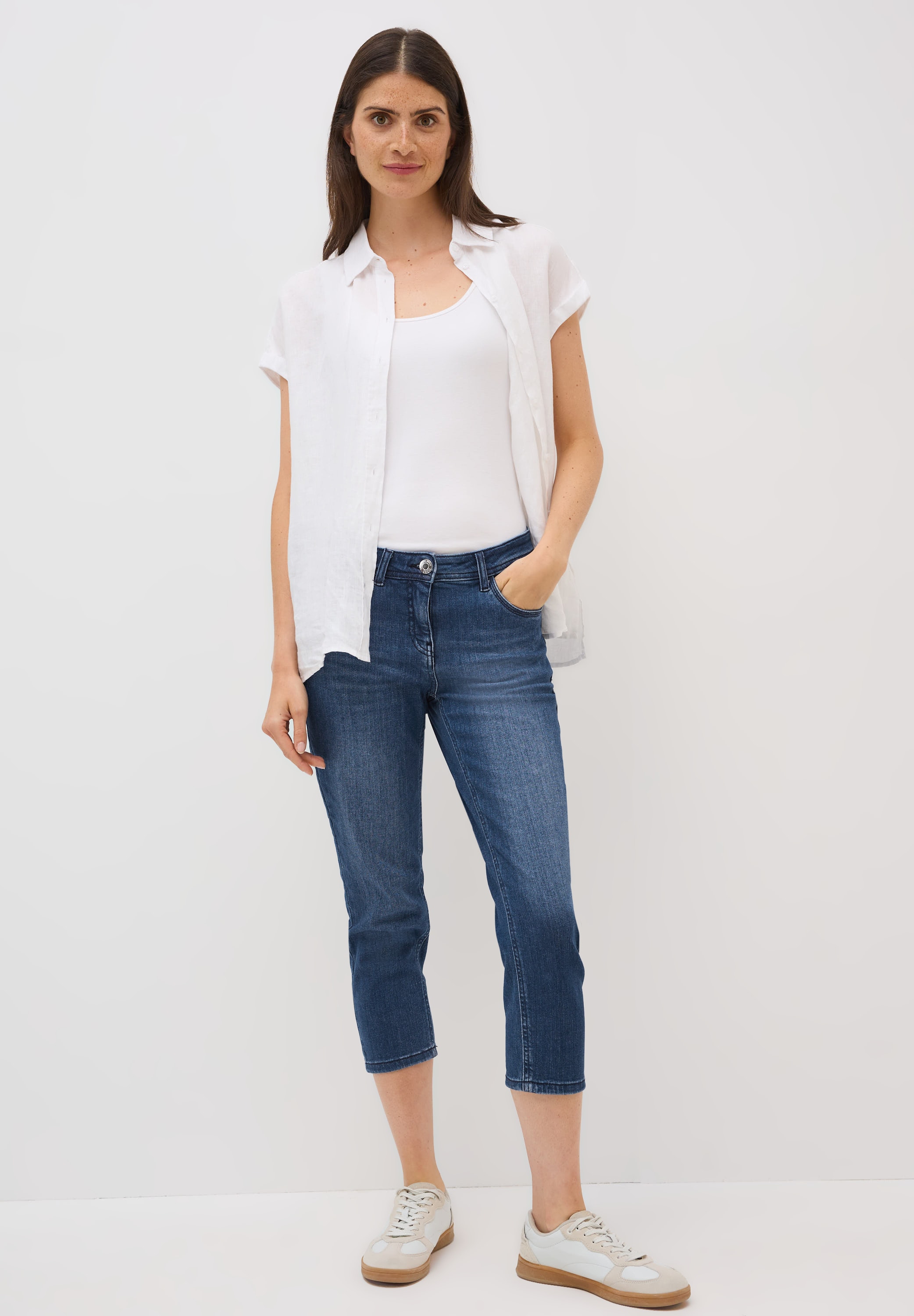 Cecil Comfort-fit-Jeans, Middle Waist