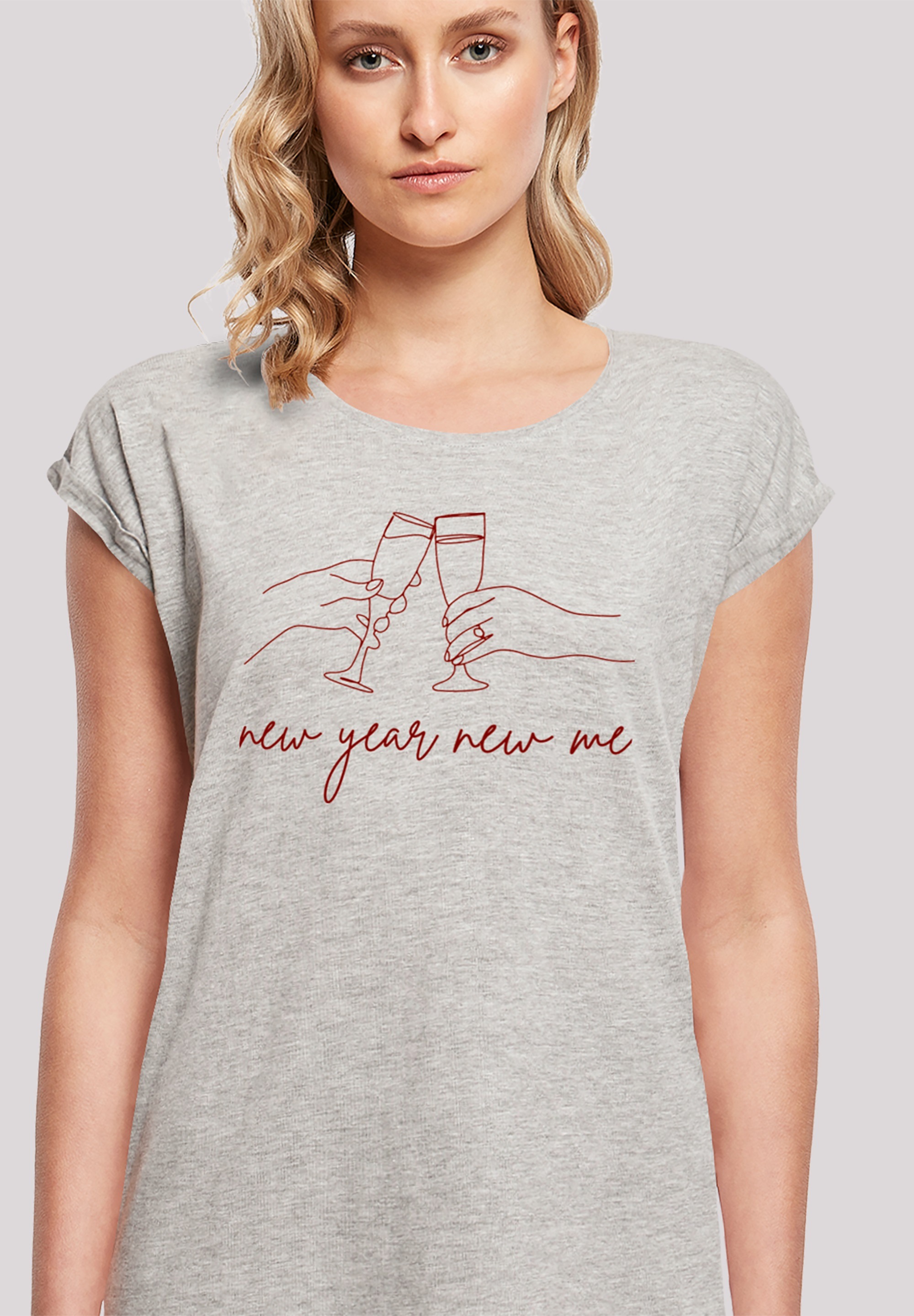 F4NT4STIC T-Shirt »Silvester Party new year new me«, Print